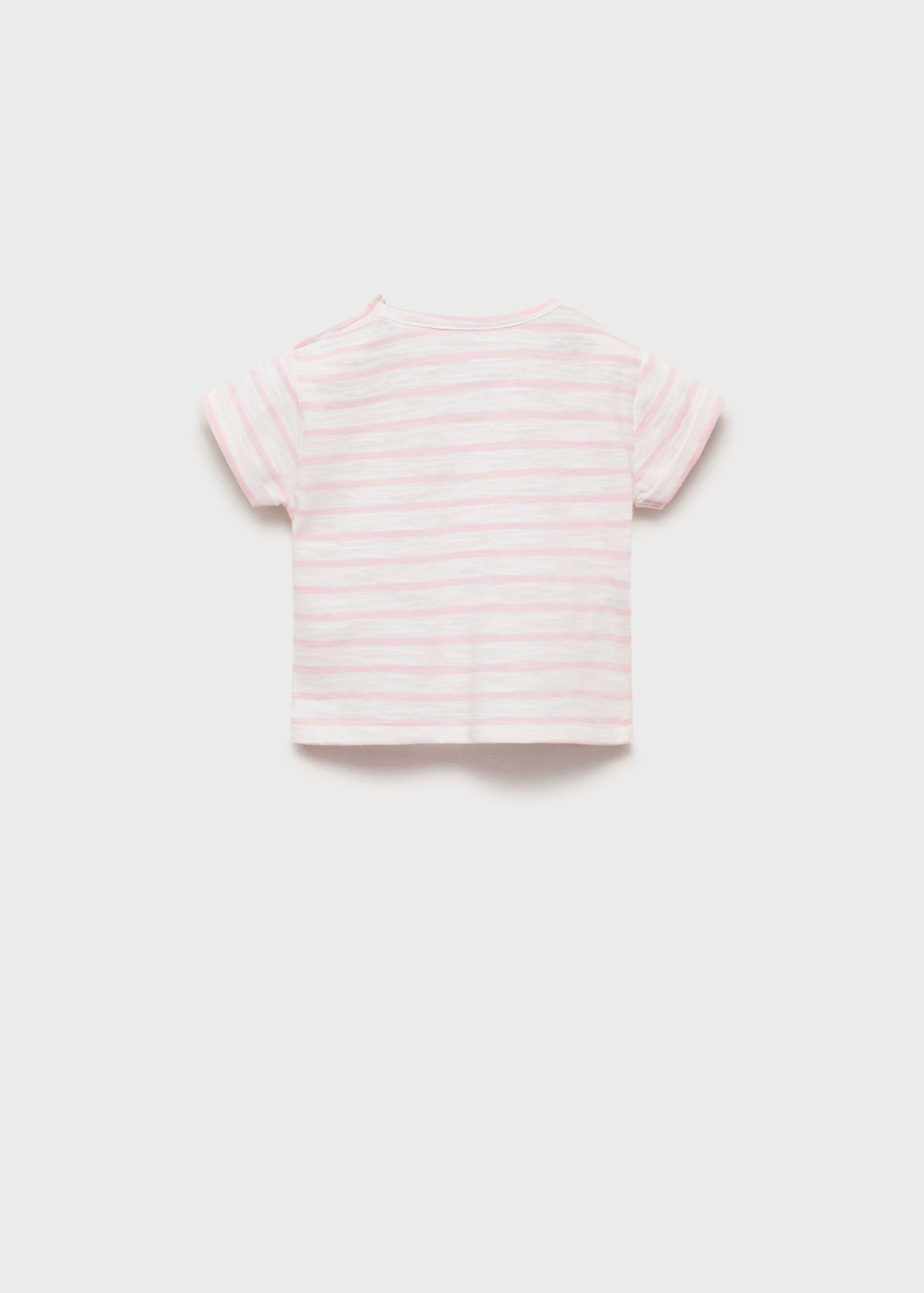 Gestreiftes Baumwoll-Shirt - Rückseite des Artikels
