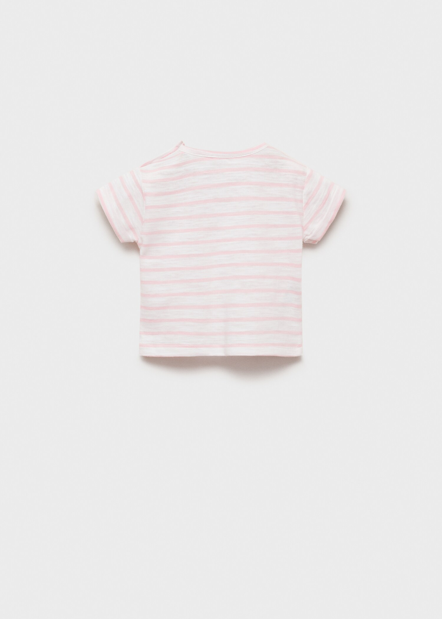 Gestreiftes Baumwoll-Shirt - Rückseite des Artikels