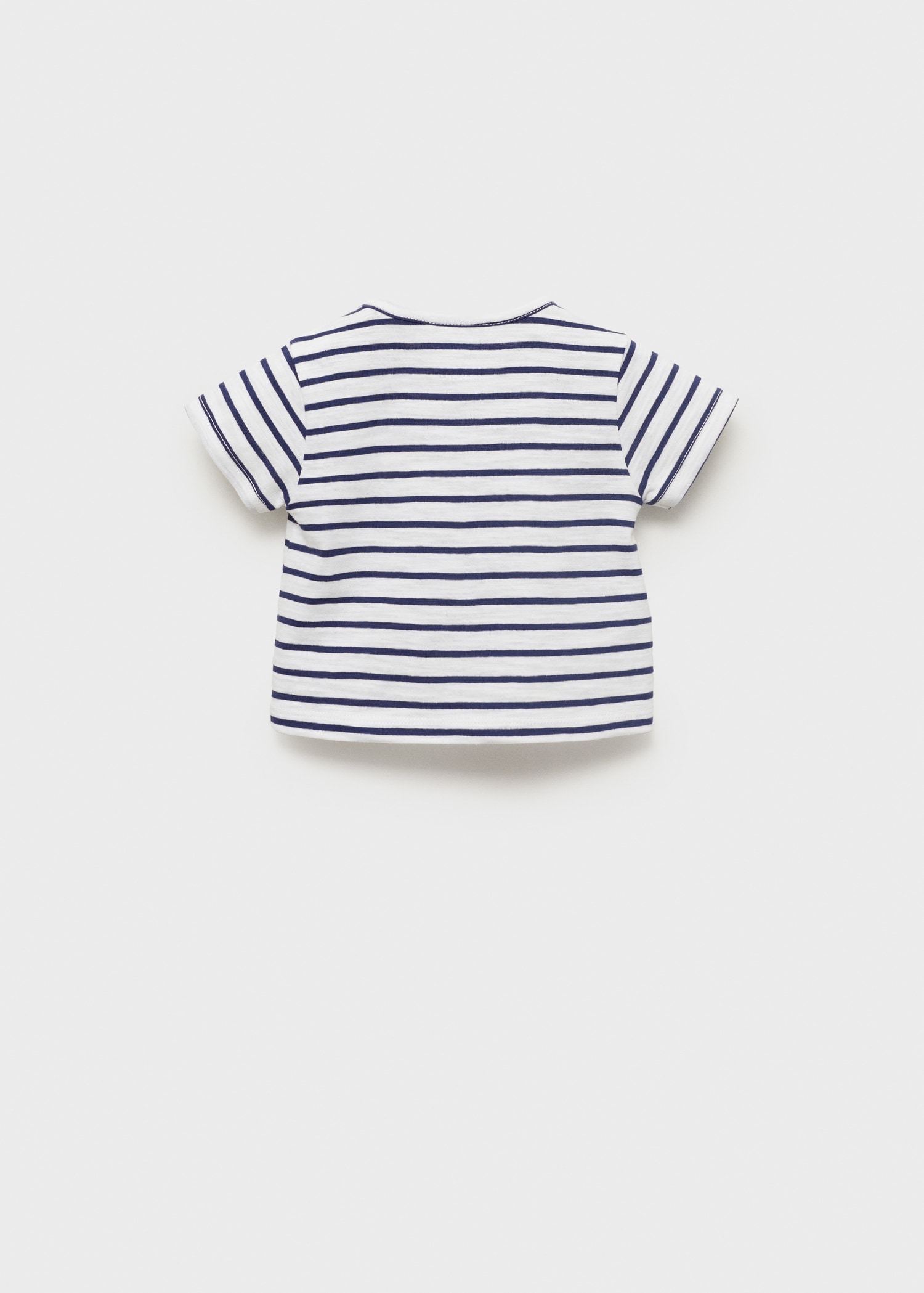 T-shirt algodão riscas - Verso do artigo