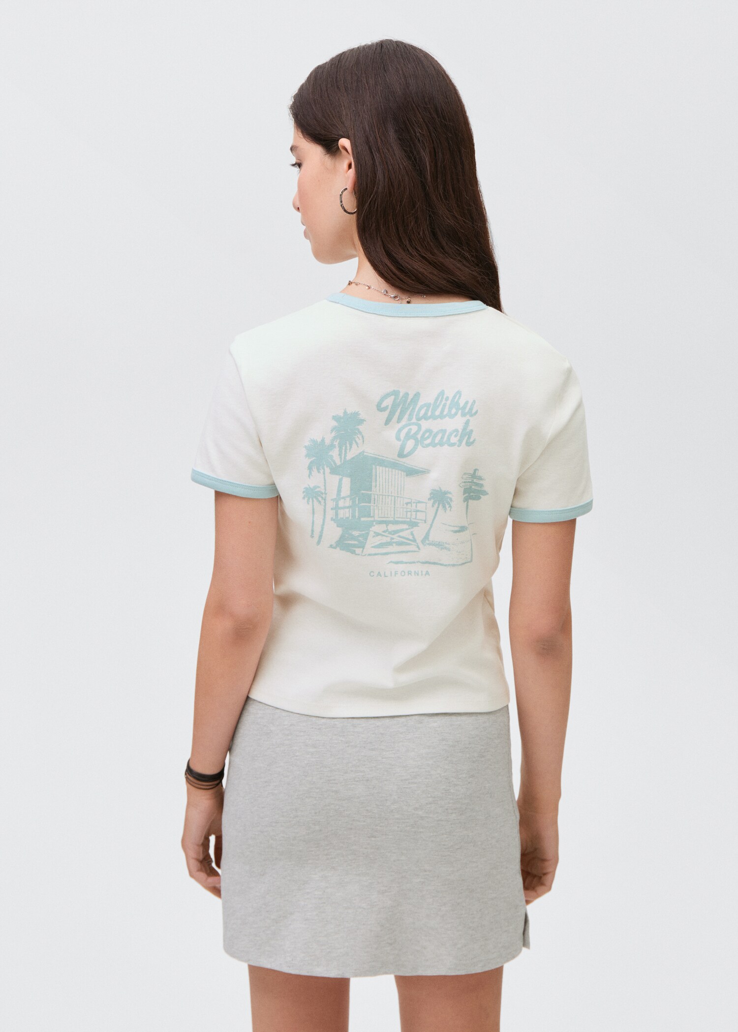 Short-sleeved printed t-shirt - Reverse of the article