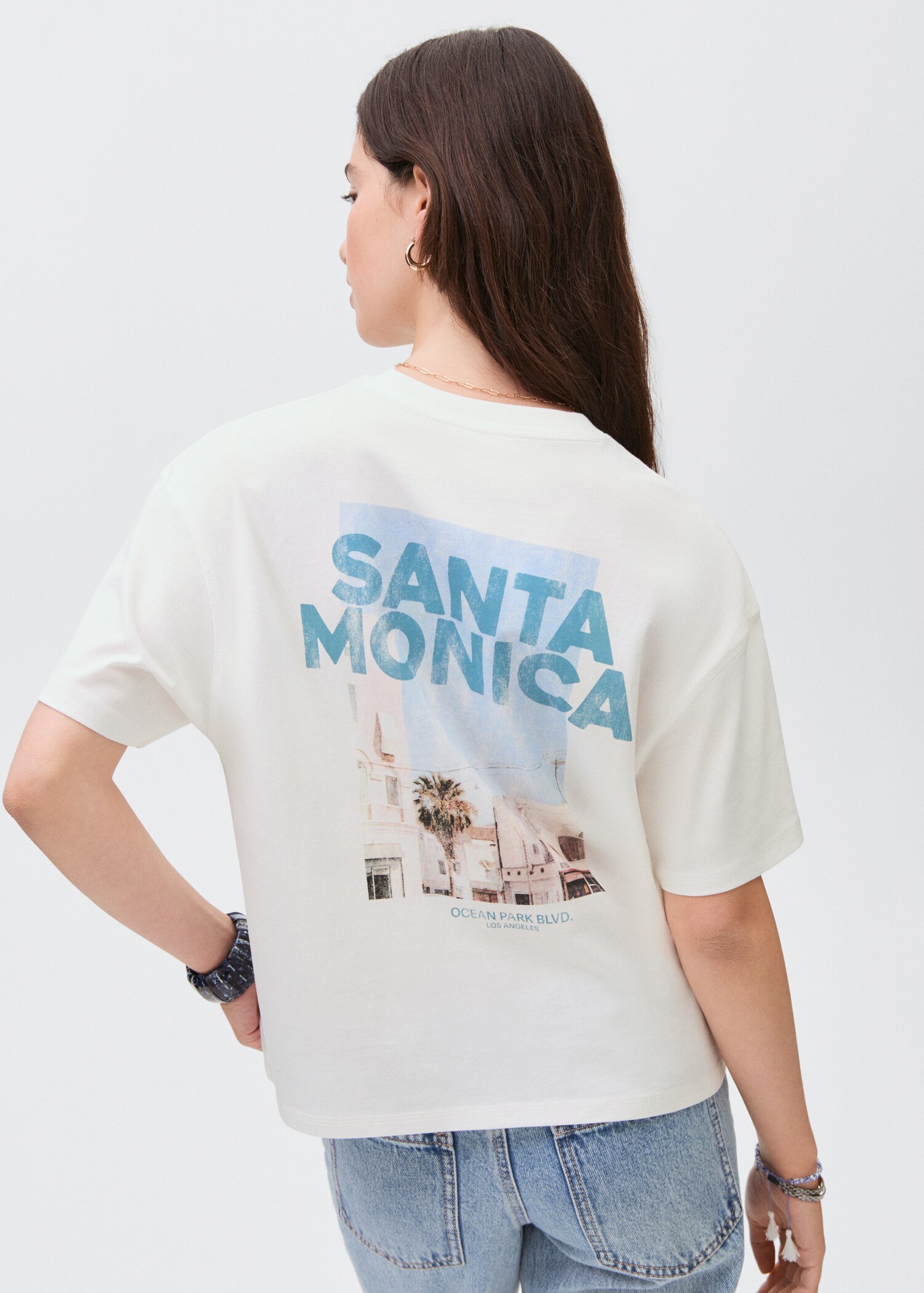 Short-sleeved printed t-shirt - Reverse of the article