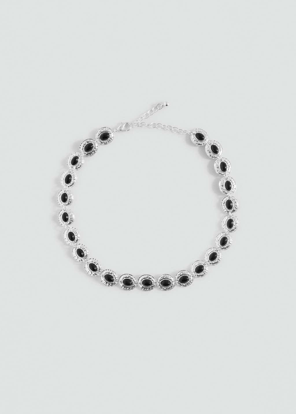 Metal appliqué choker