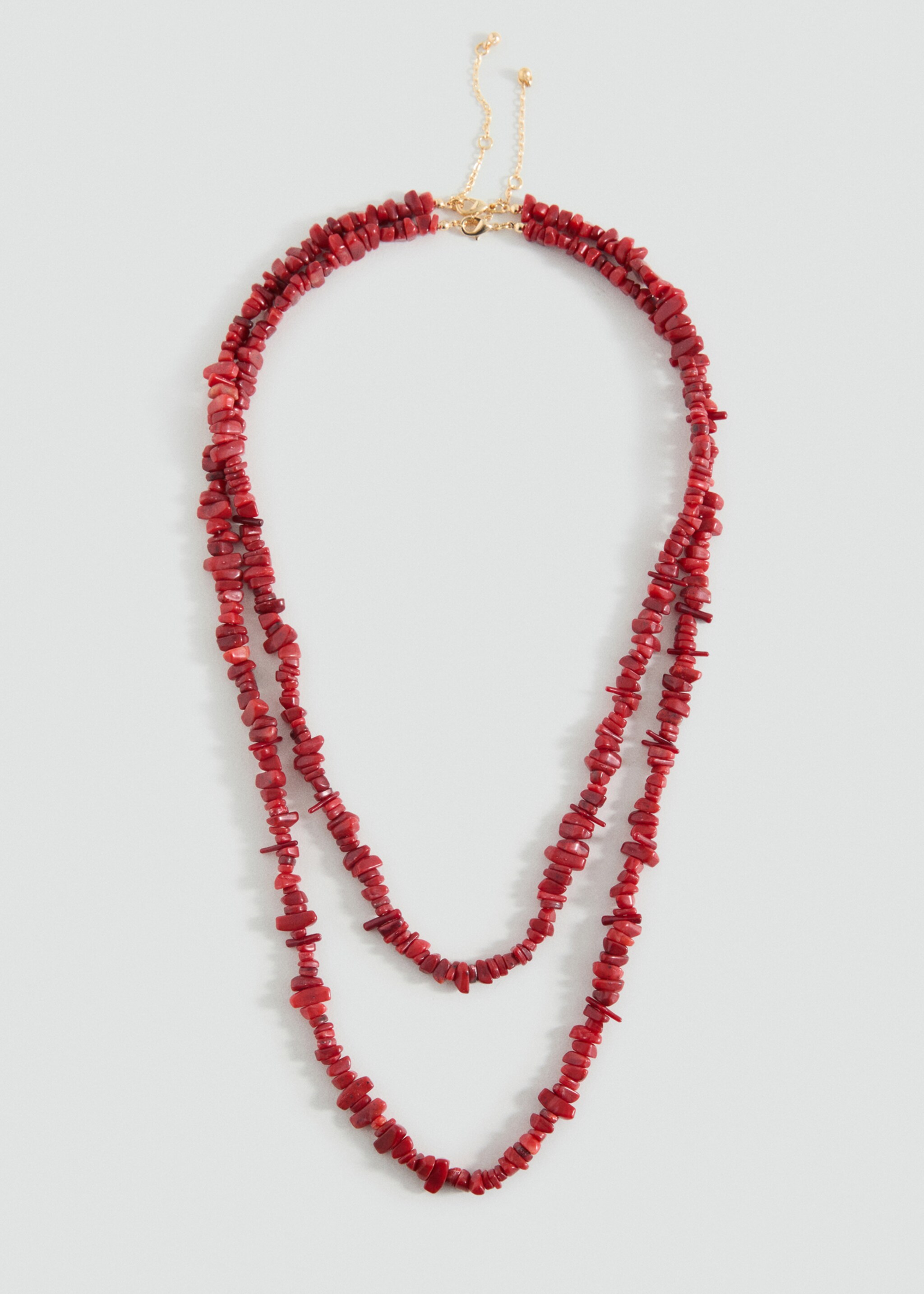 Collana perline corallo - Articolo senza modello