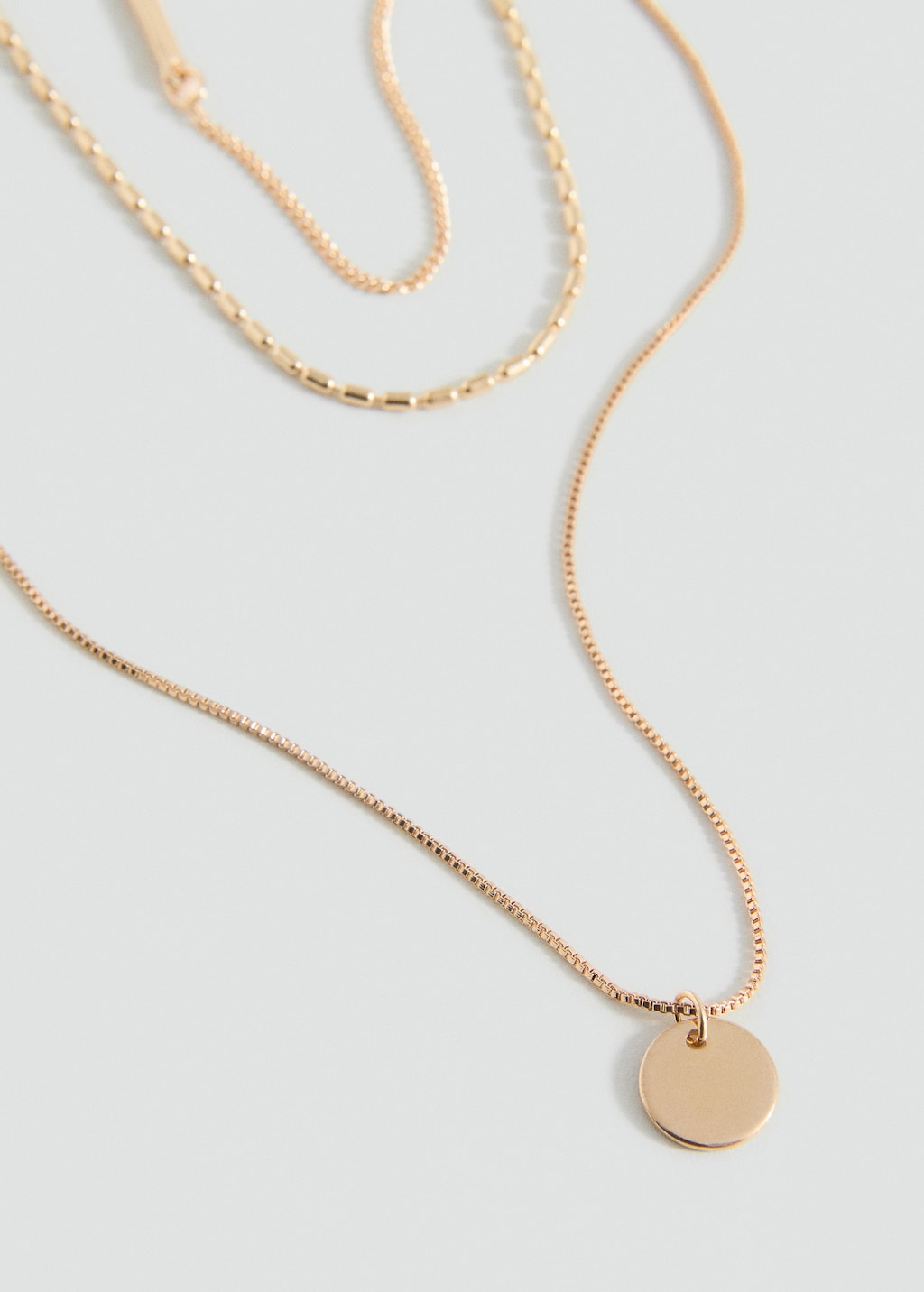 Triple chain necklace