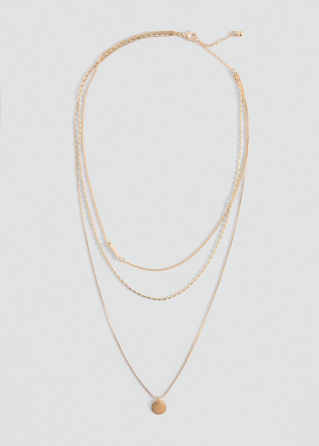 Triple chain necklace