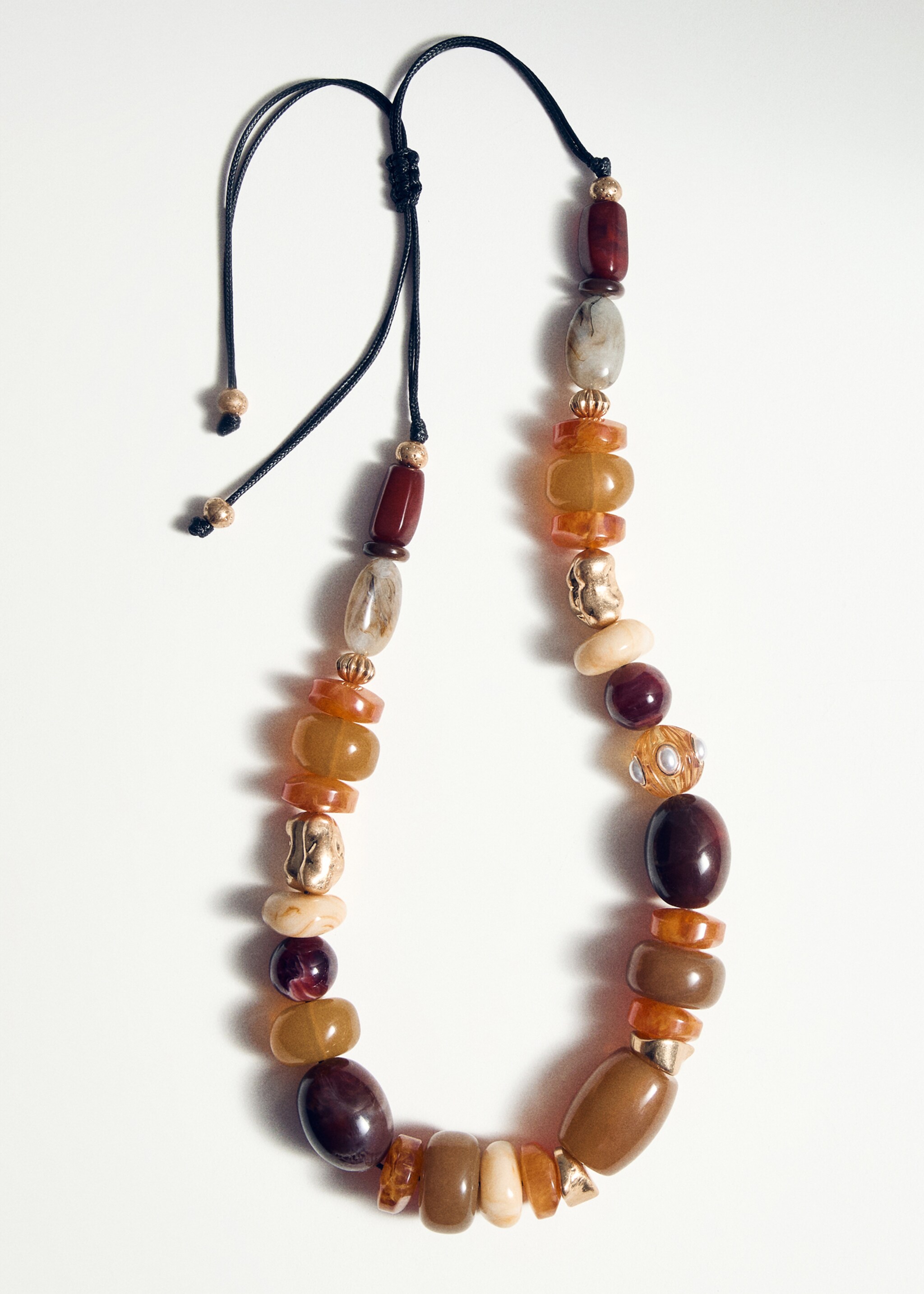 Maxi necklace with combined resin balls - Details of the article 5