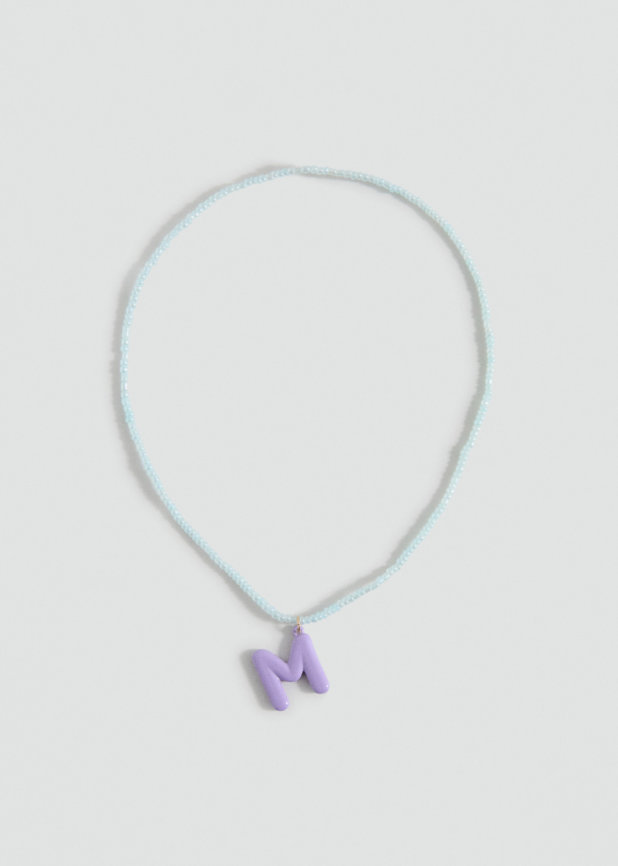 Collier perles lettres - Article sans modèle