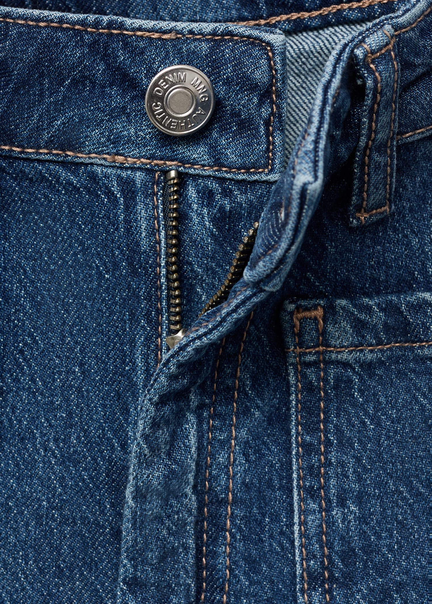 Low-waist culotte jeans - Details of the article 8