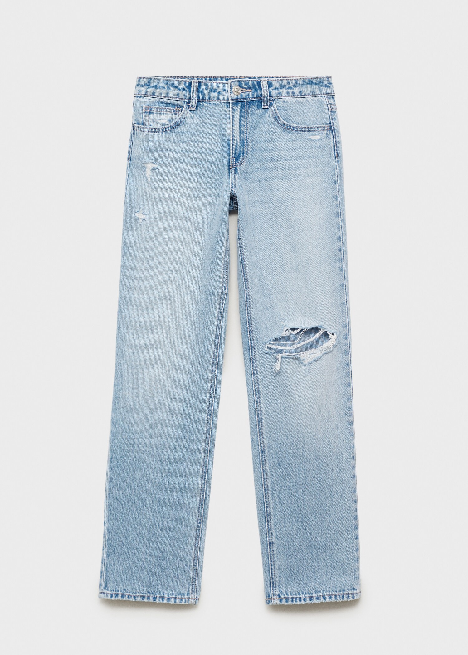 Jean straight-fit déchirures - Article sans modèle