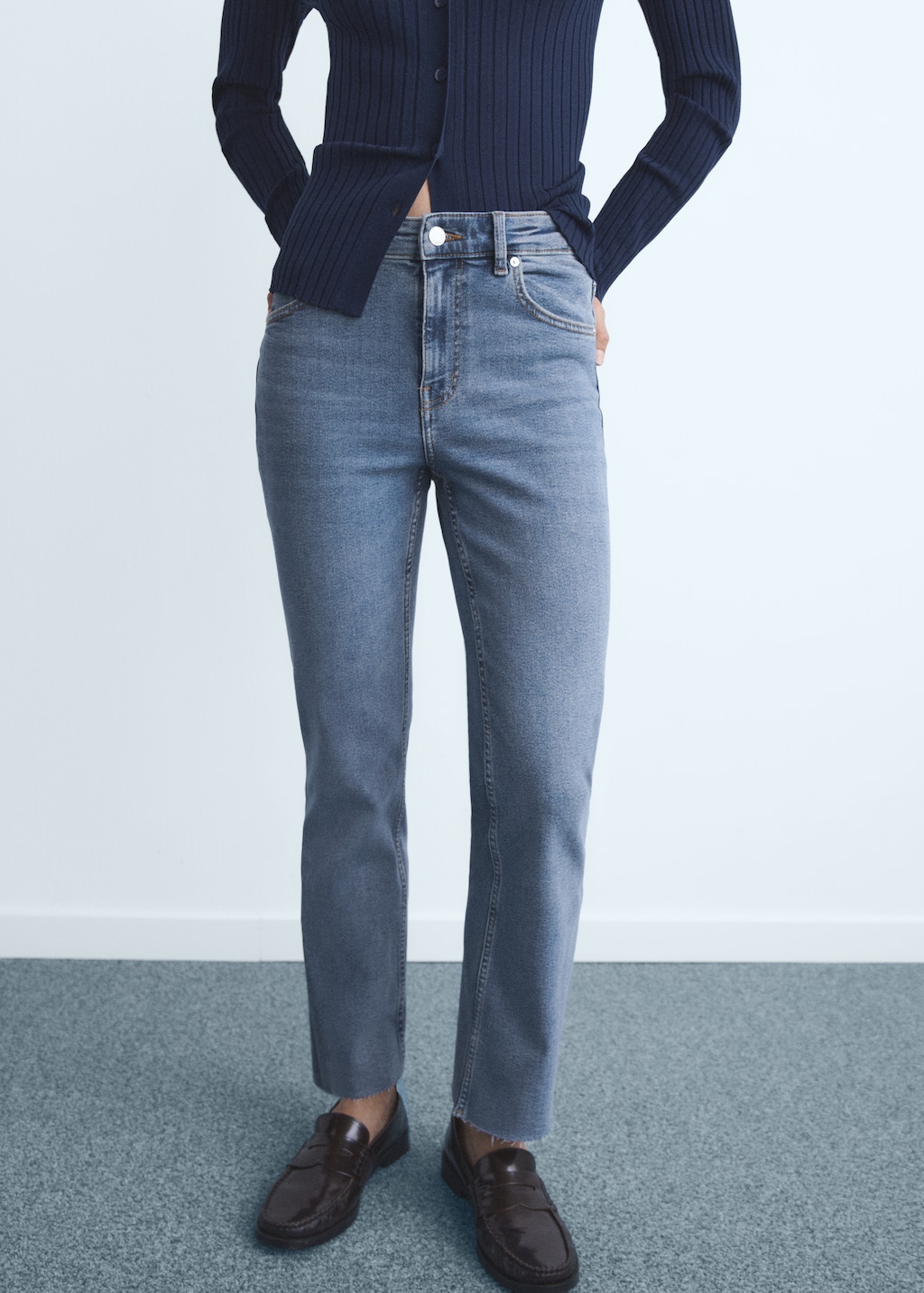 Sienna flared cropped jeans