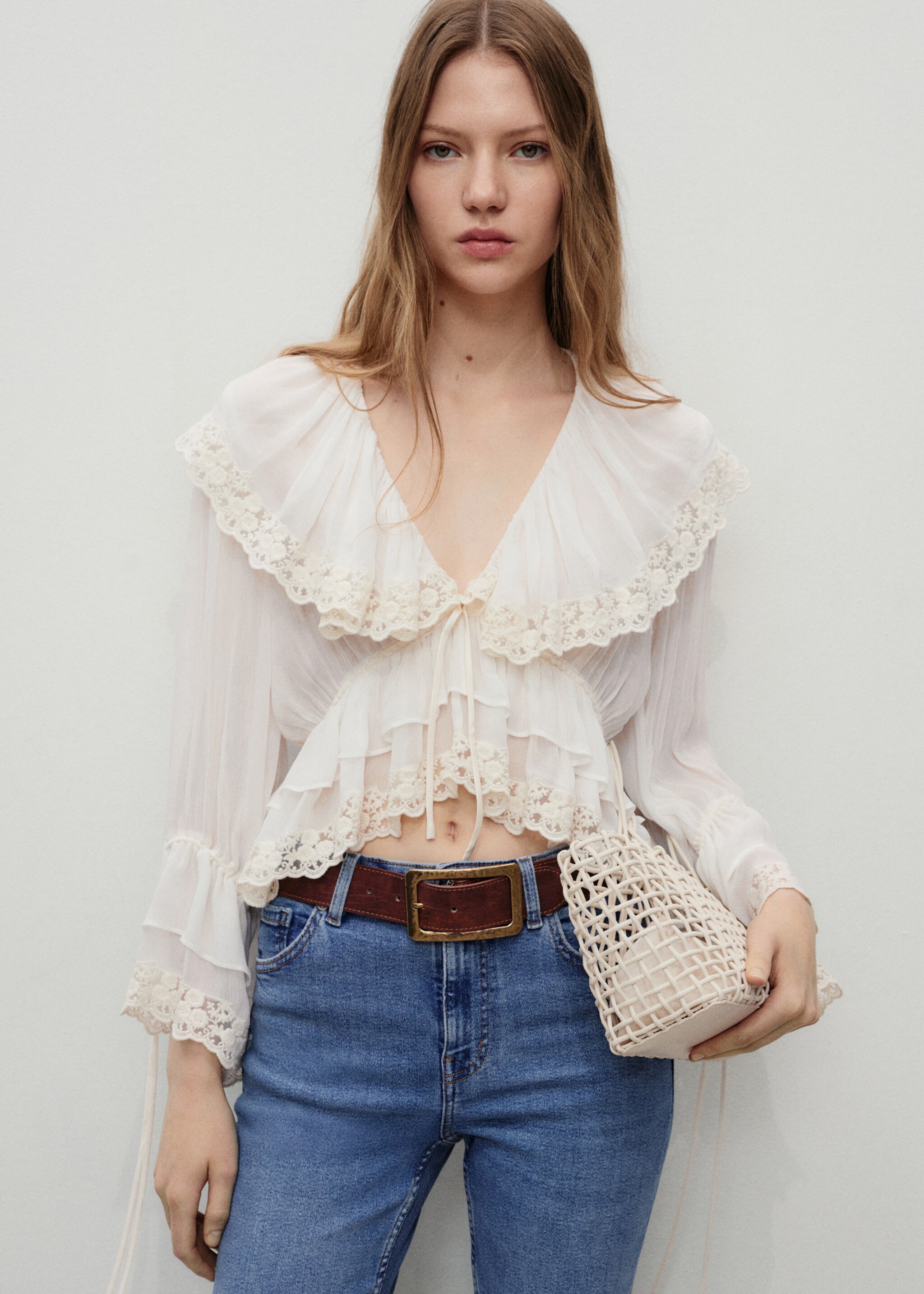 Sienna flared cropped jeans - Details of the article 1