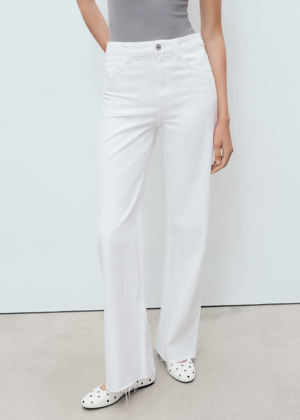 Mango Danila wideleg high-rise jeans