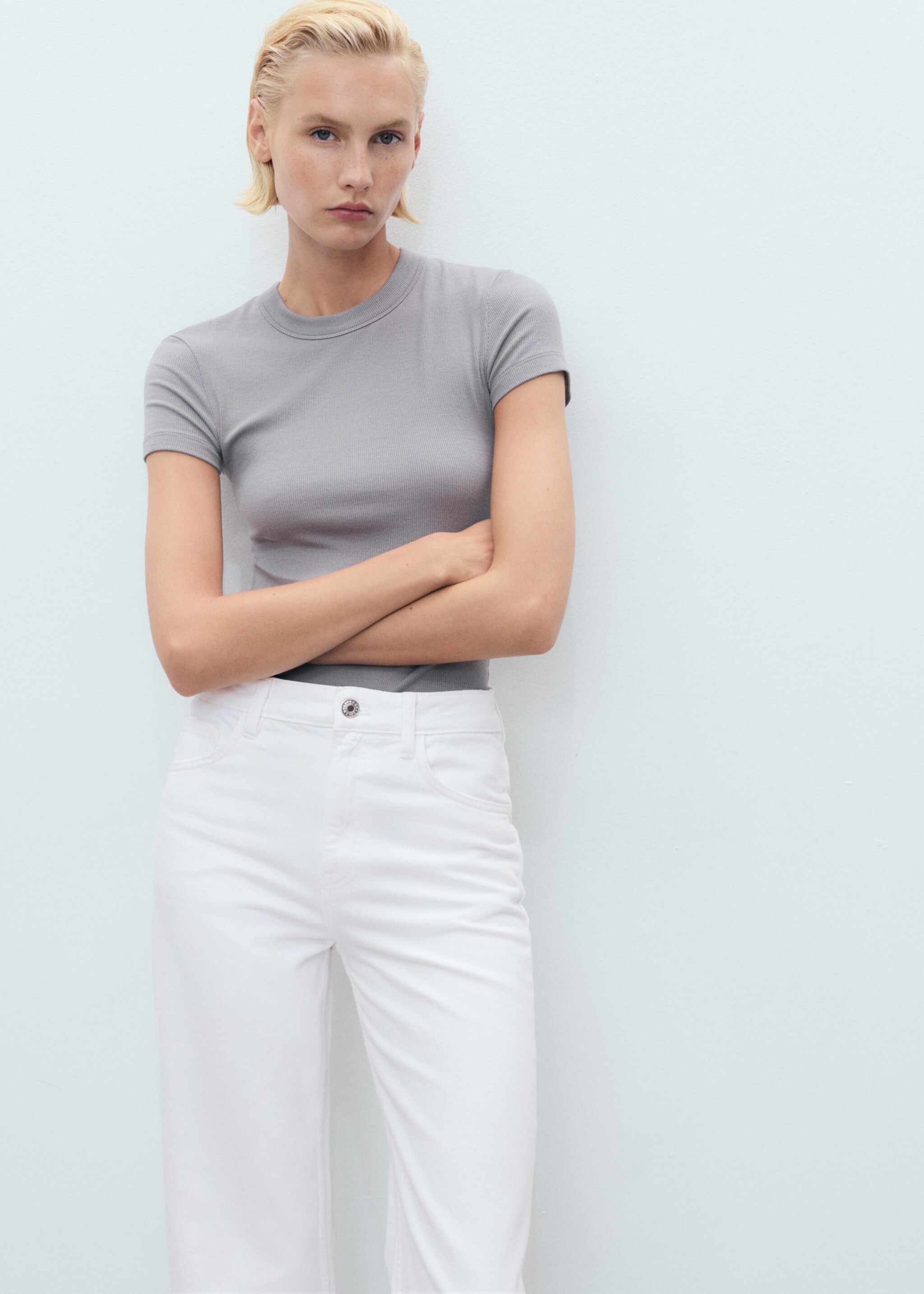 Wideleg-Jeans mit hoher Bundhöhe Danila - Detail des Artikels 1