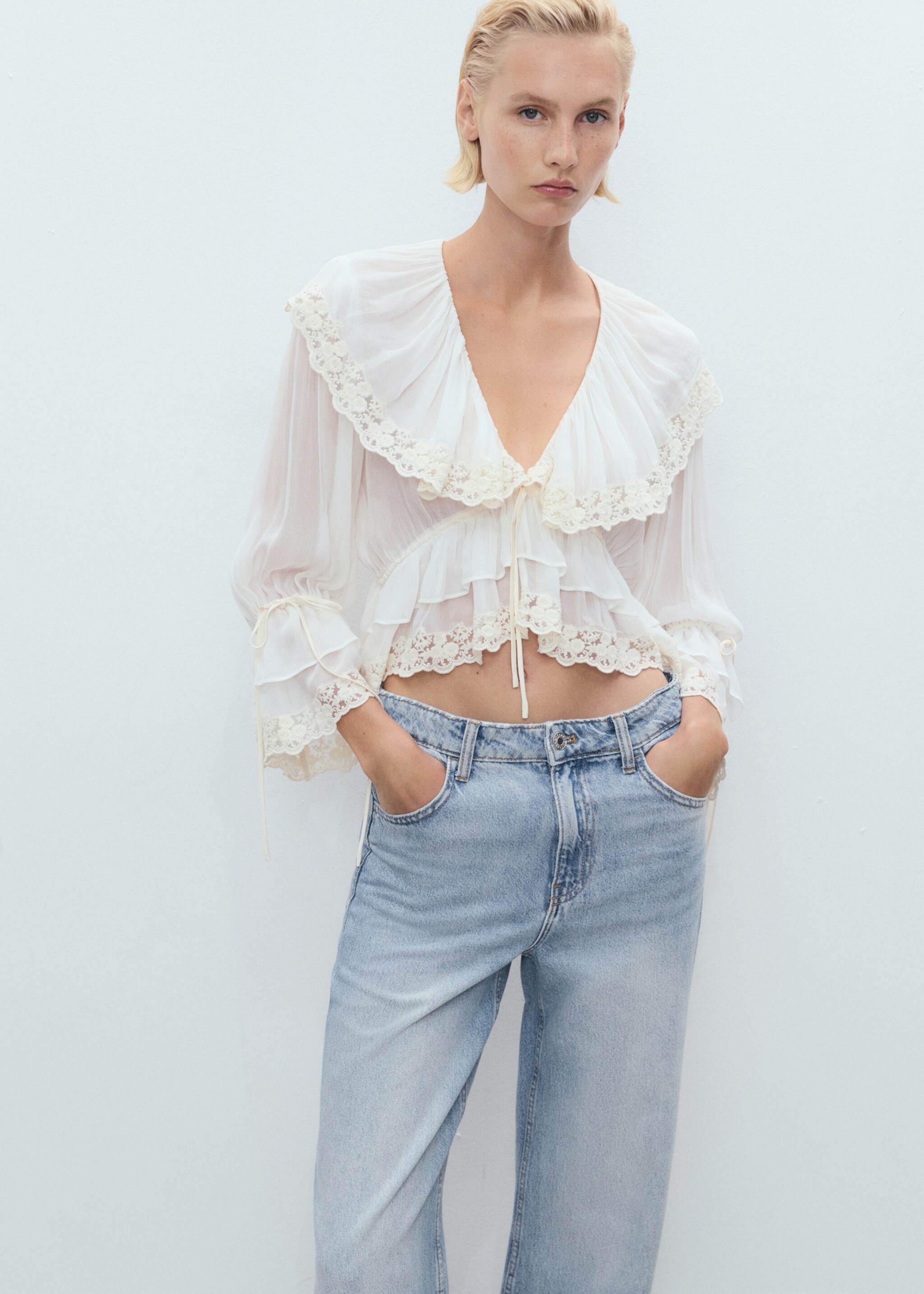 Danila wide-leg high-rise jeans - Details of the article 1
