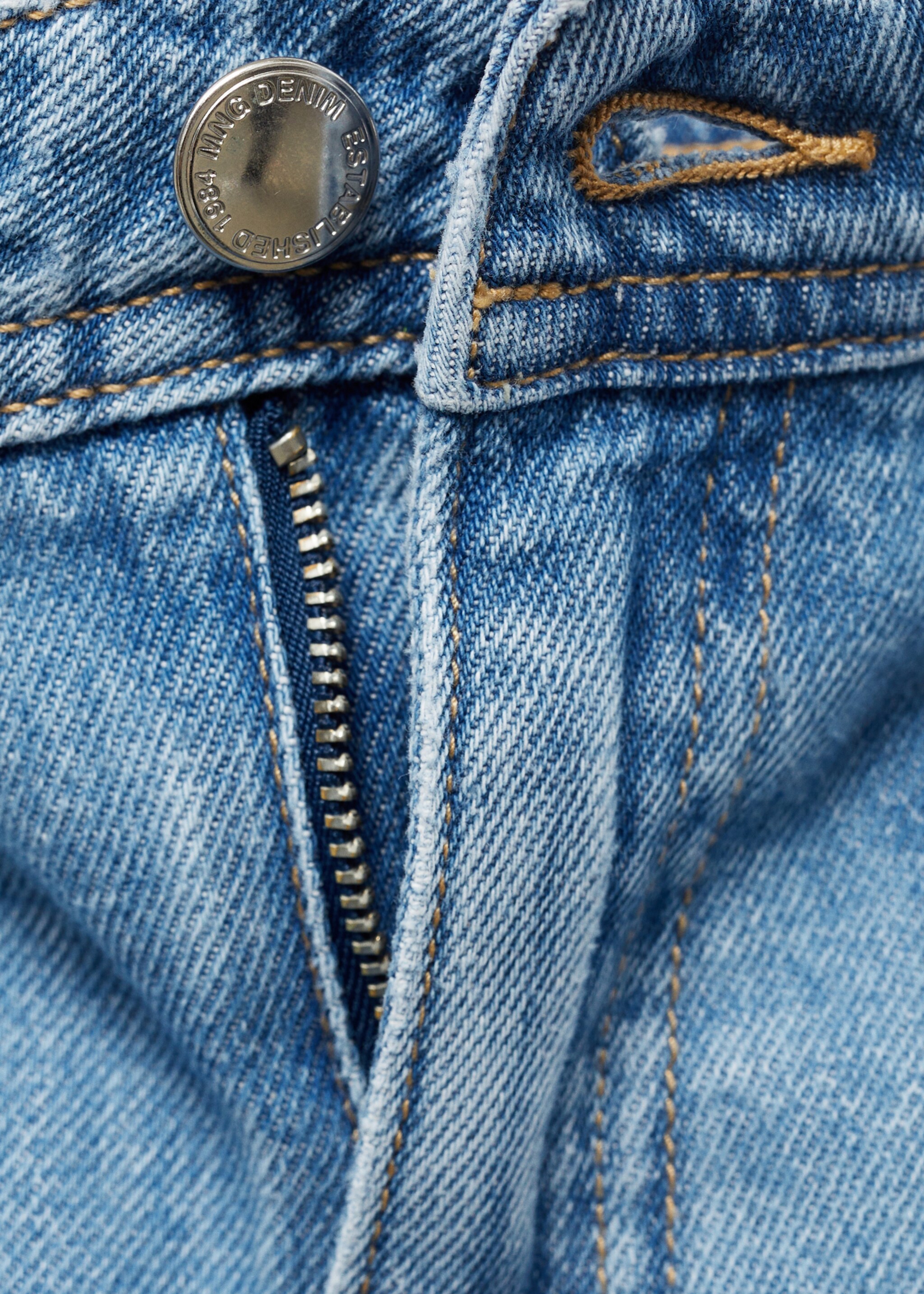High-rise wideleg  jeans with pockets - Details of the article 8