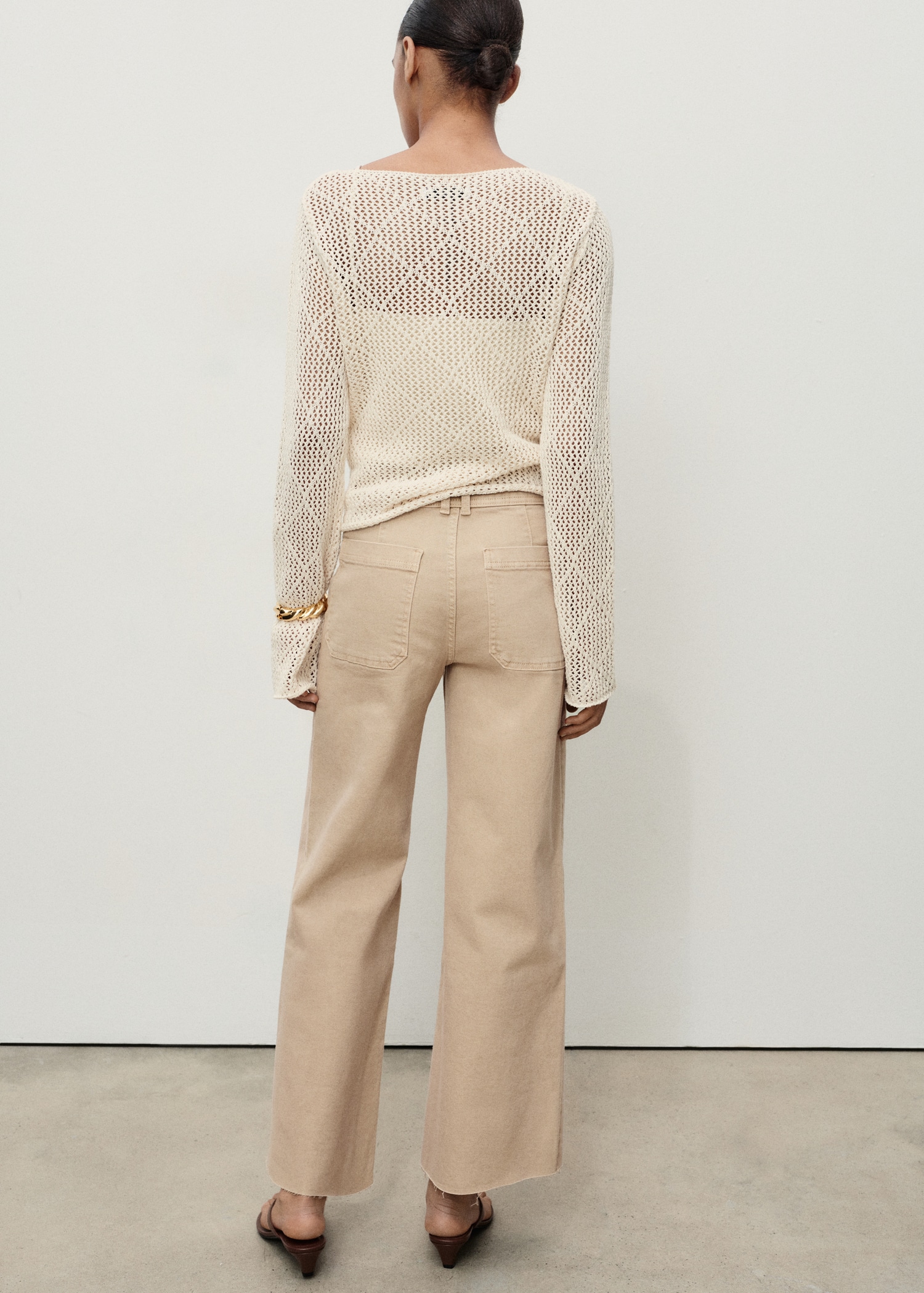 Jean style jupe-culotte Catherin taille haute - Verso de l’article
