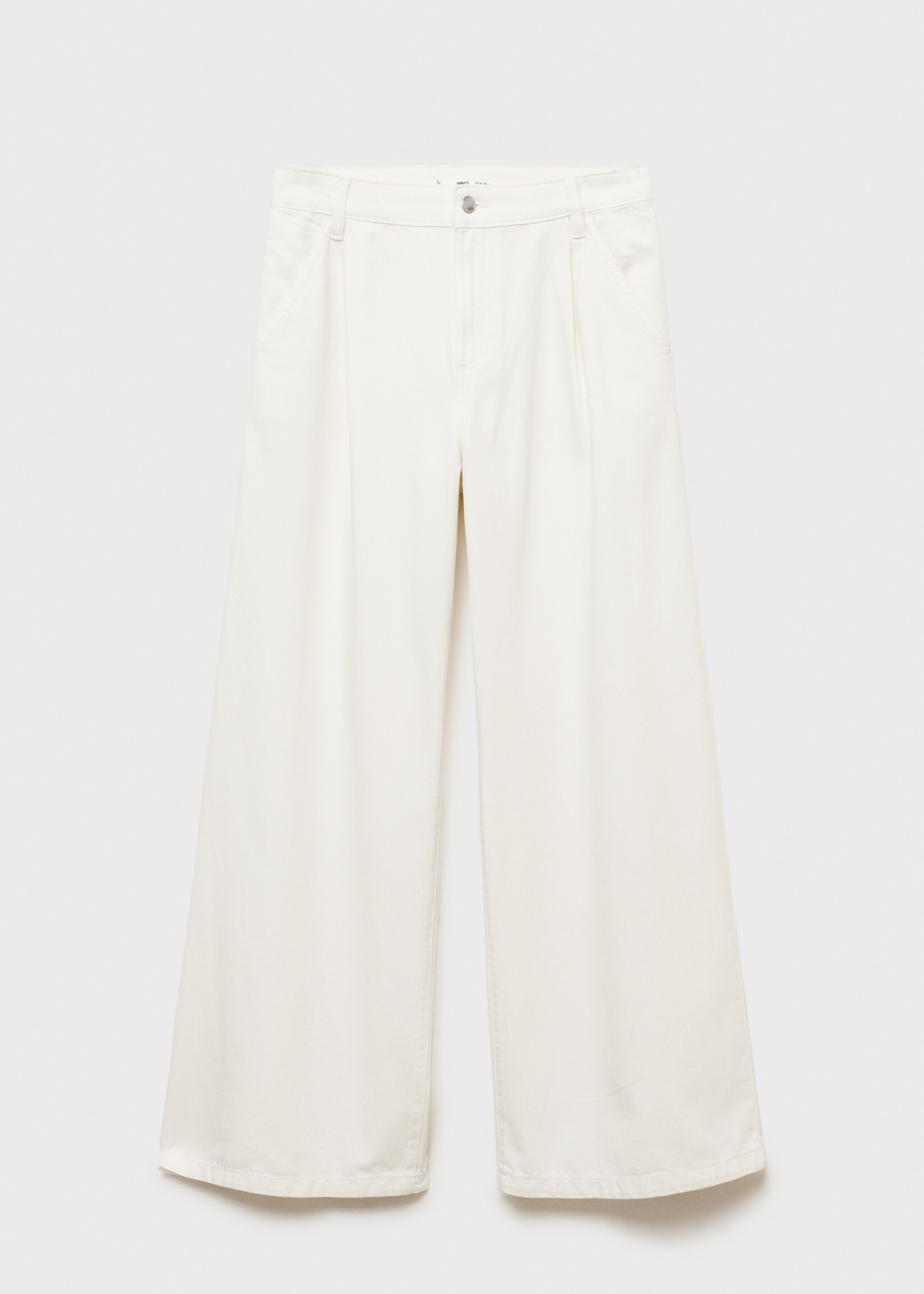 Wideleg pensli jean pantolon - Modelsiz ürün
