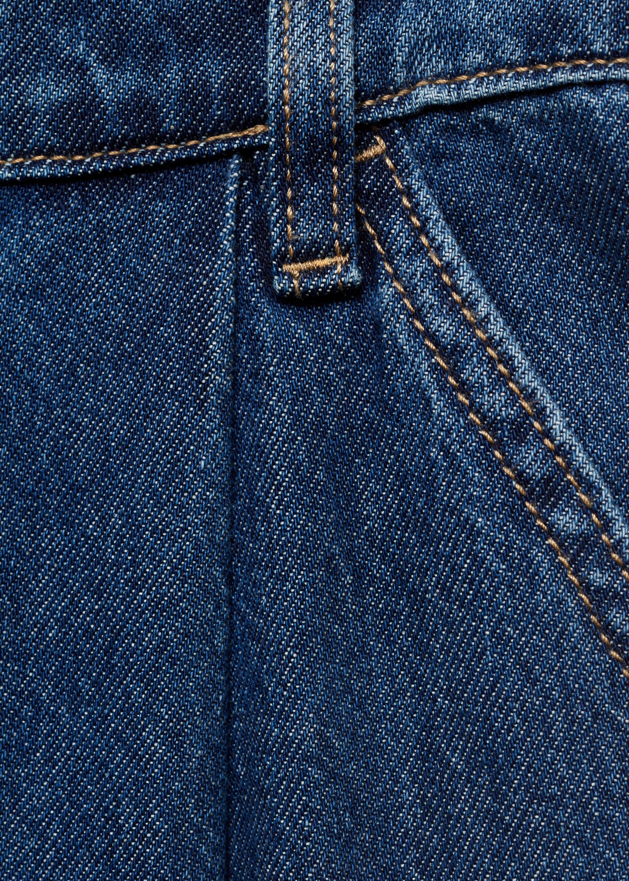 Wide-leg pleated jeans - Details of the article 8