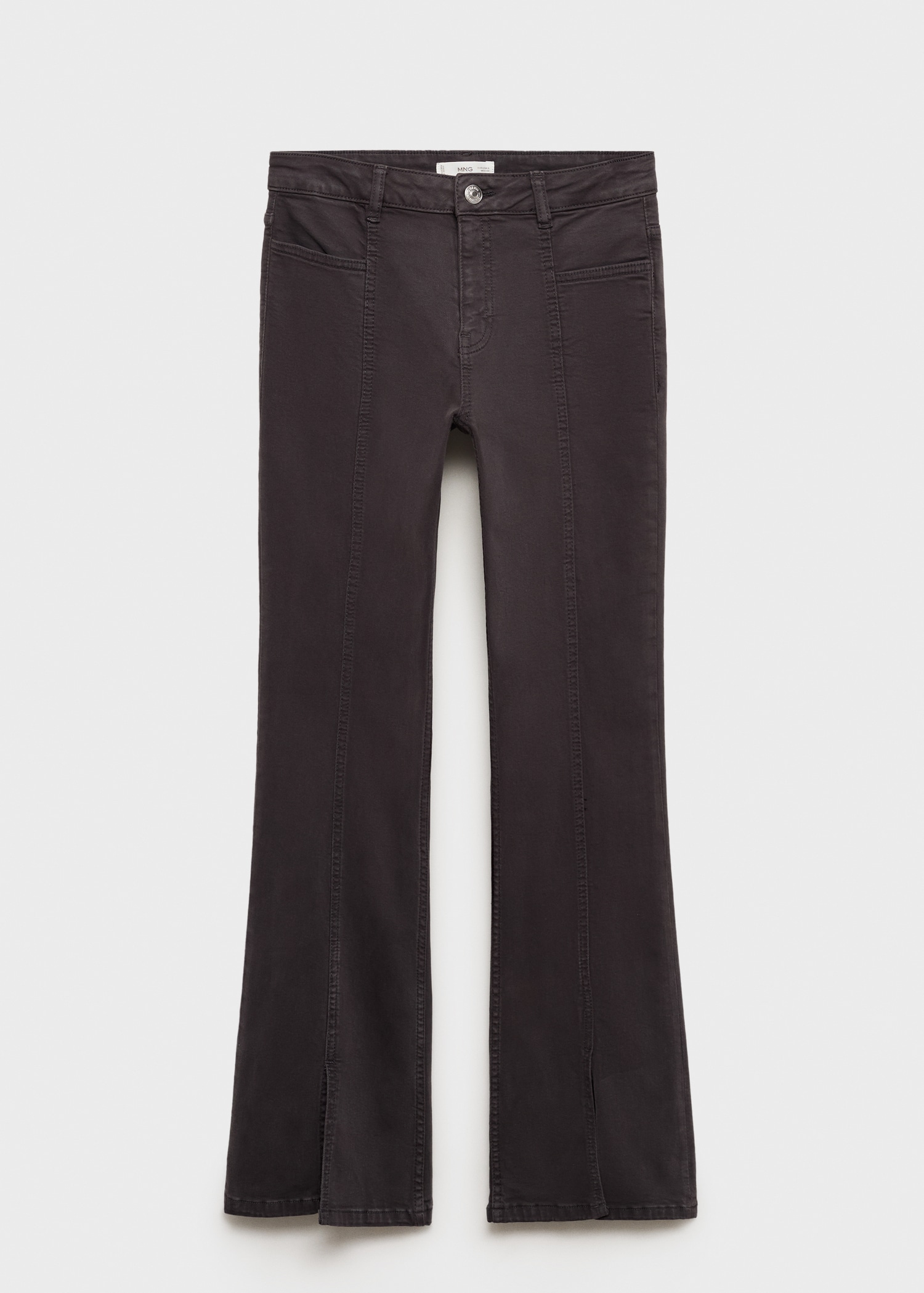 Flared jeans with opening - Article without model