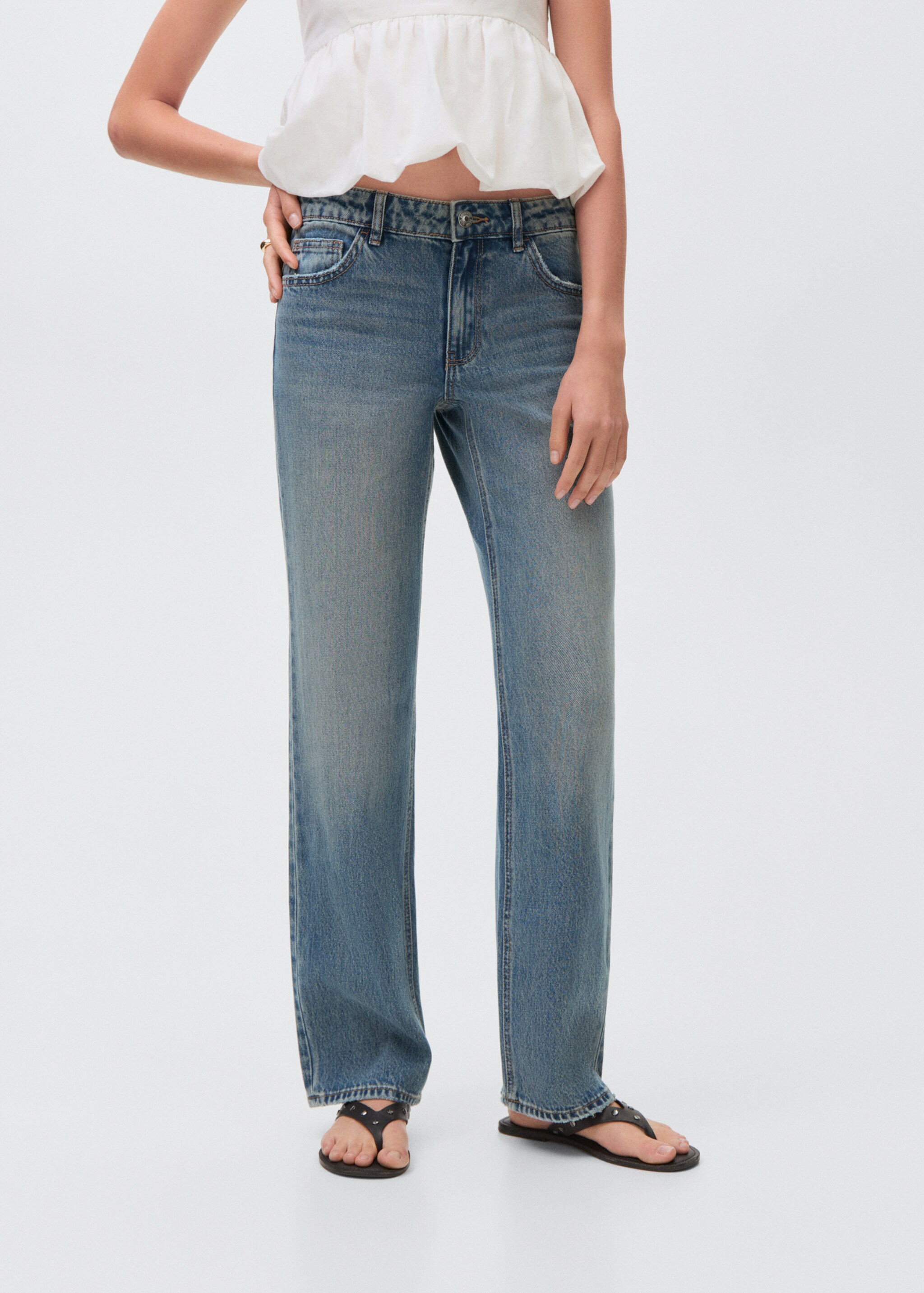 Straight fit jeans - Medium plane