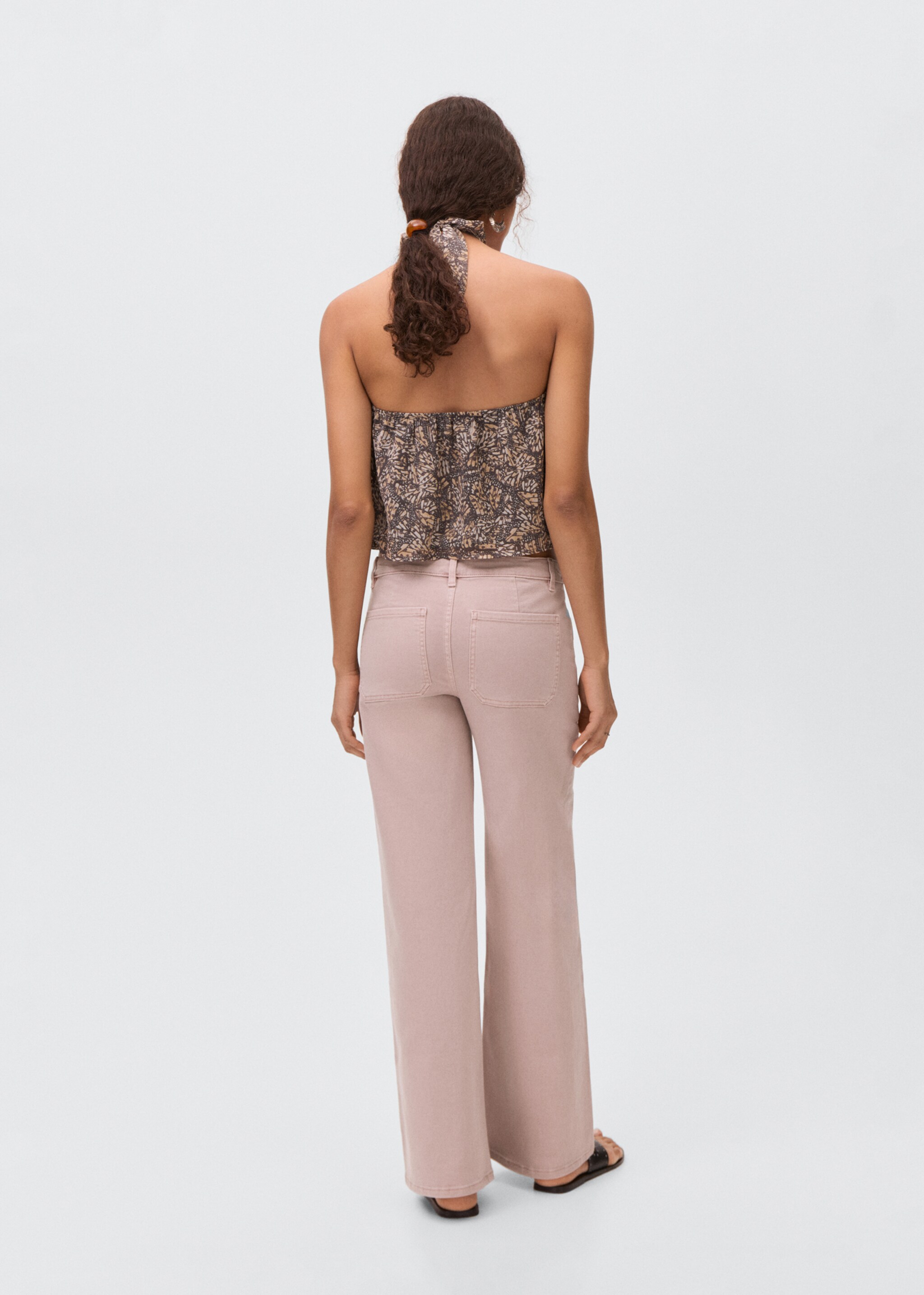 Studded culotte jeans - Reverse of the article