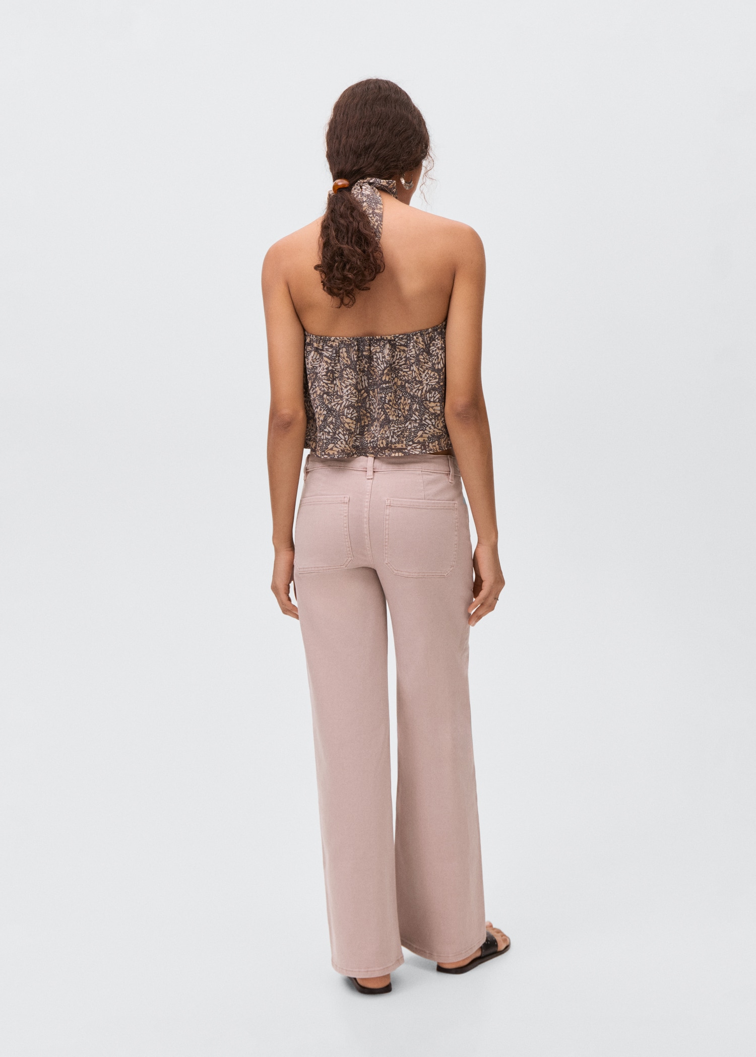 Jean style jupe-culotte clouté - Verso de l’article