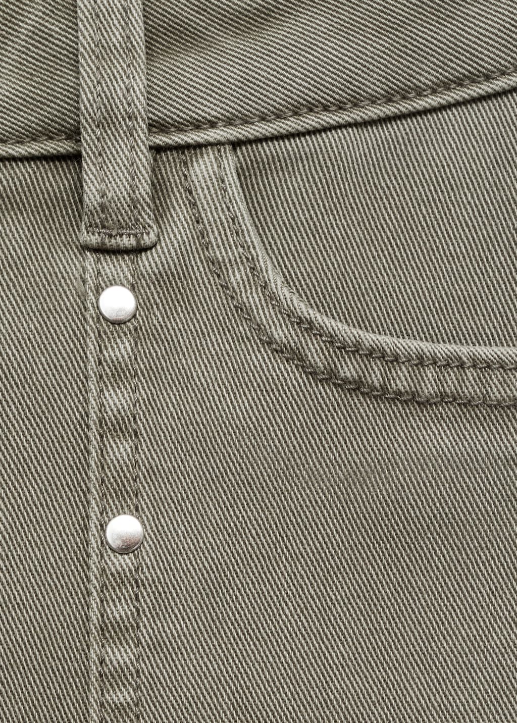 Studded culotte jeans