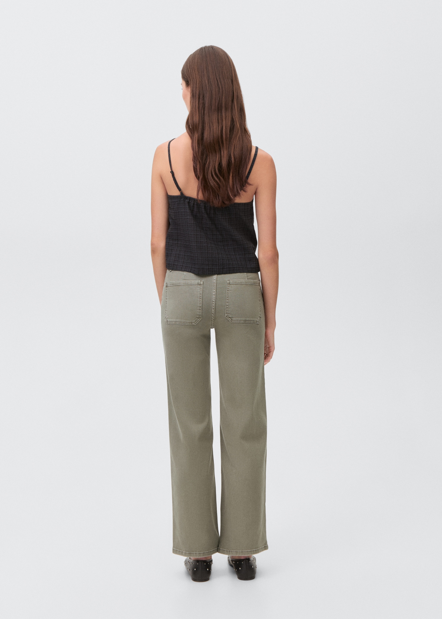 Jean style jupe-culotte clouté - Verso de l’article