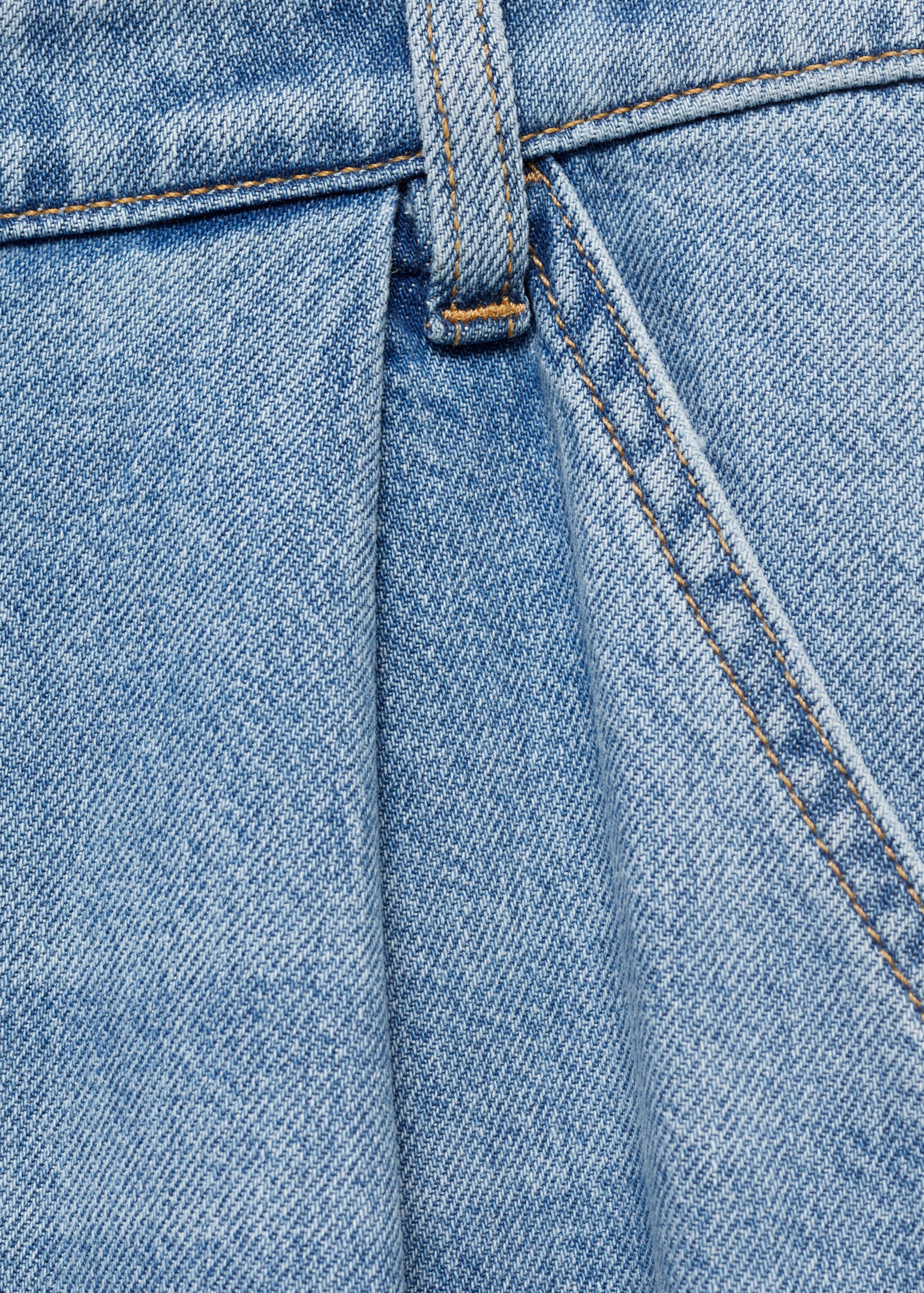 Wideleg pensli jean pantolon - Ürün detayı 0