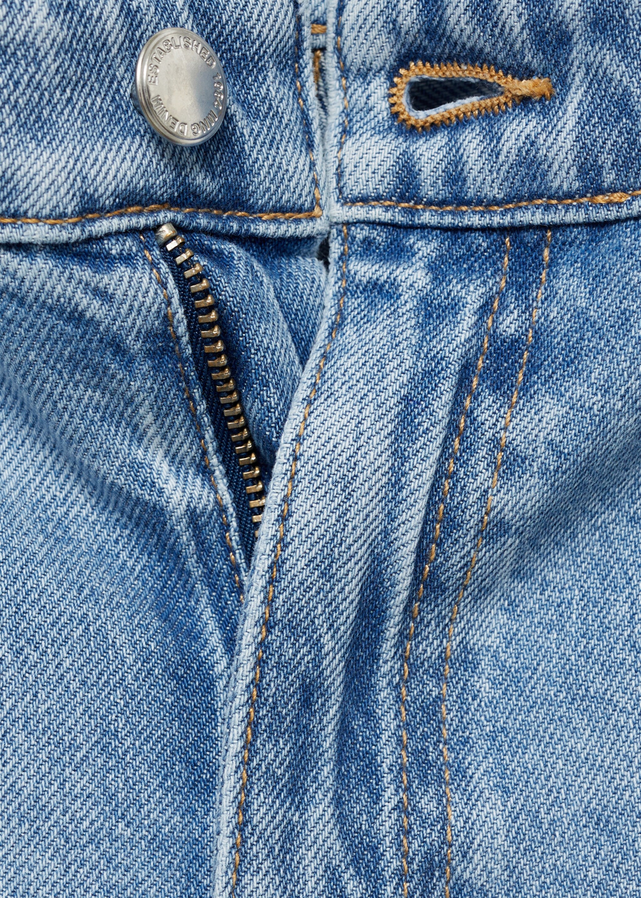 Wideleg pensli jean pantolon - Ürün detayı 8