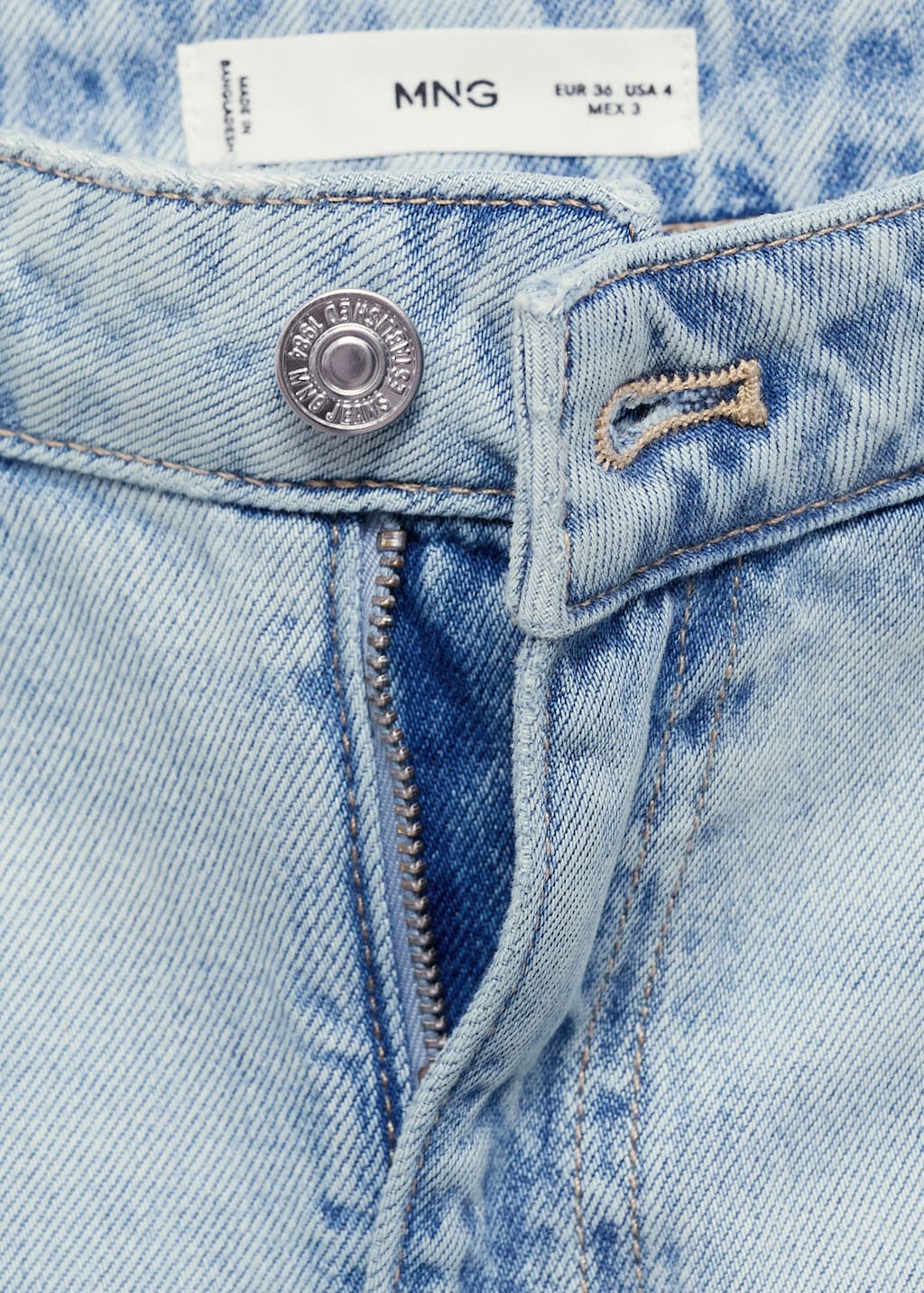 Mid-rise barrel jeans