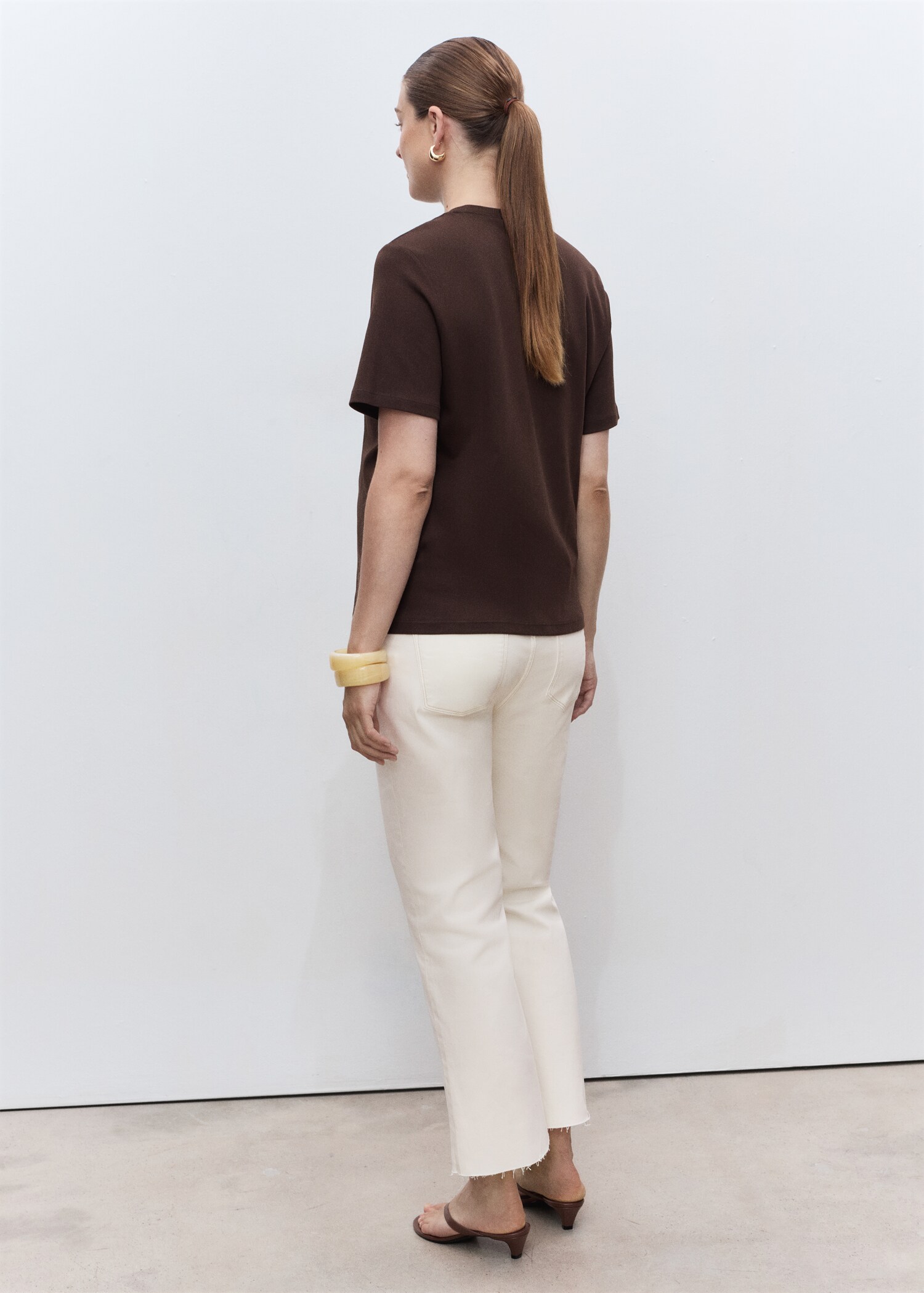 Jeans flare crop premamá - Reverso del artículo