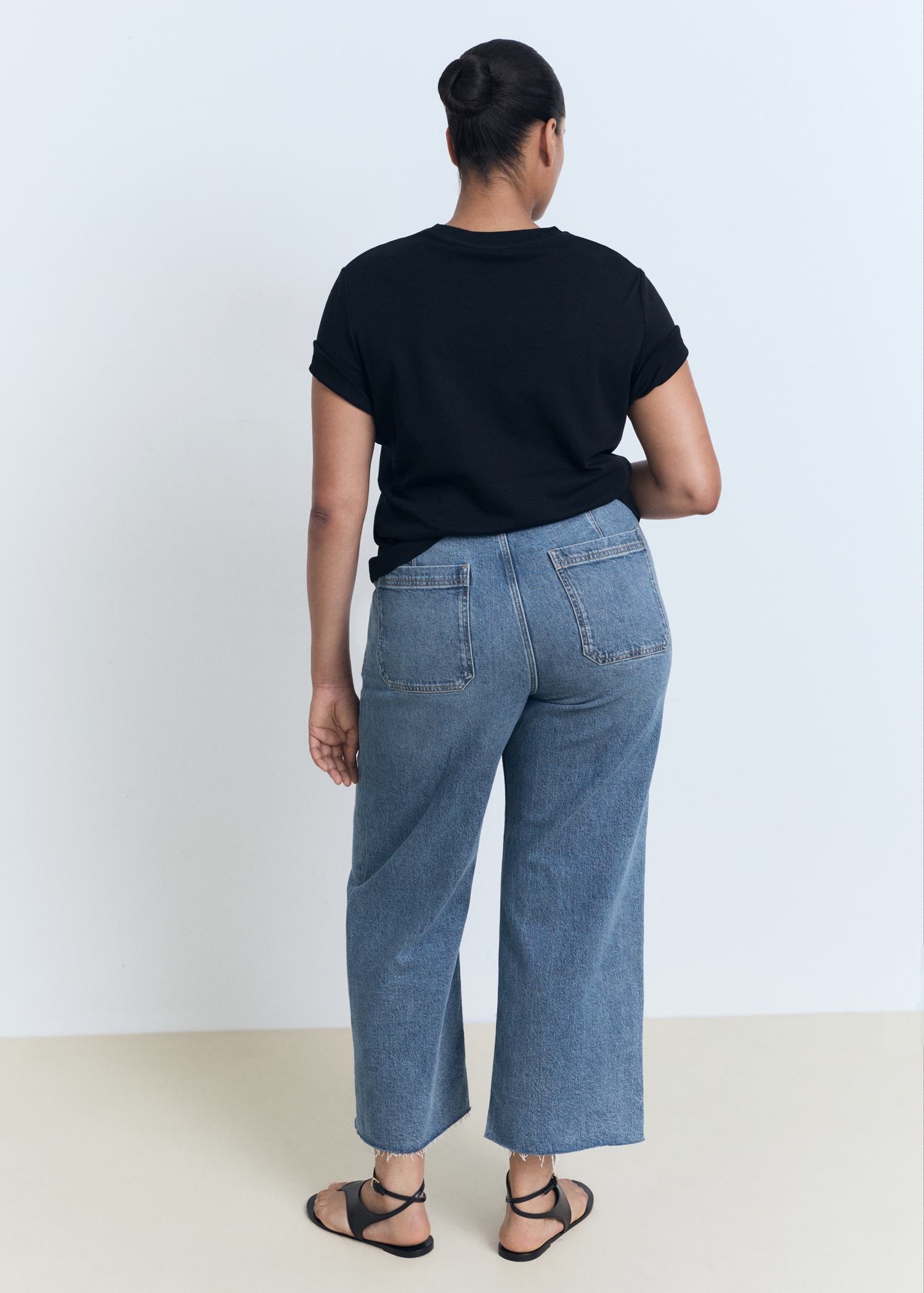Jean style jupe-culotte Catherin taille haute - Détail de l'article 4