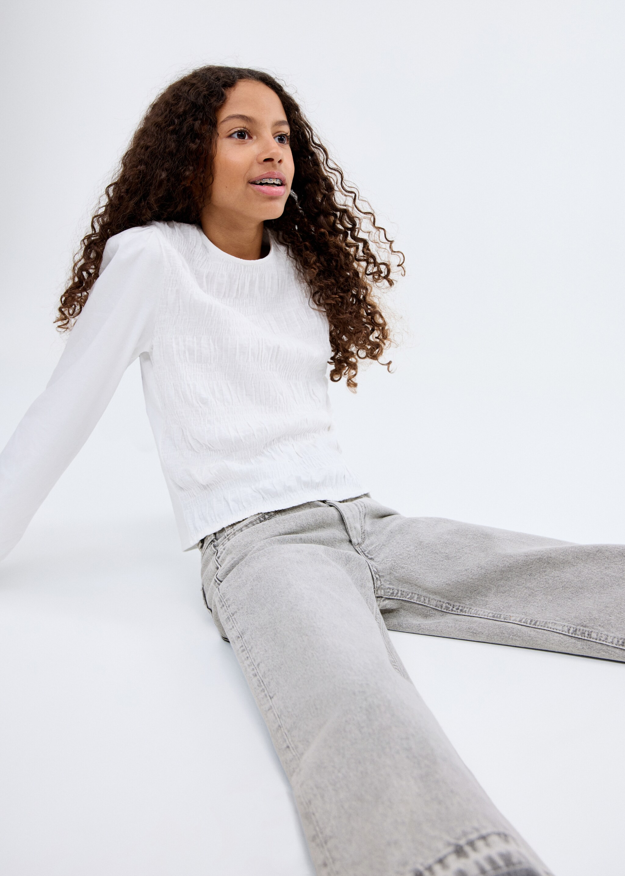 Jeans culotte mid-waist comfort - Medium plane
