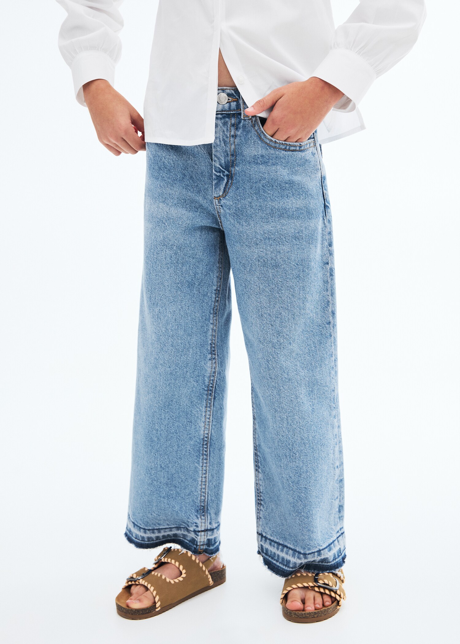 Jeans culotte mid-waist comfort - Details of the article 6