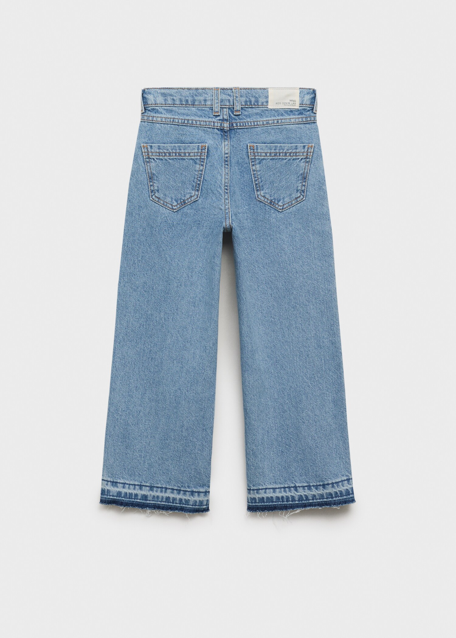 Jeans culotte mid-waist comfort - Reverse of the article