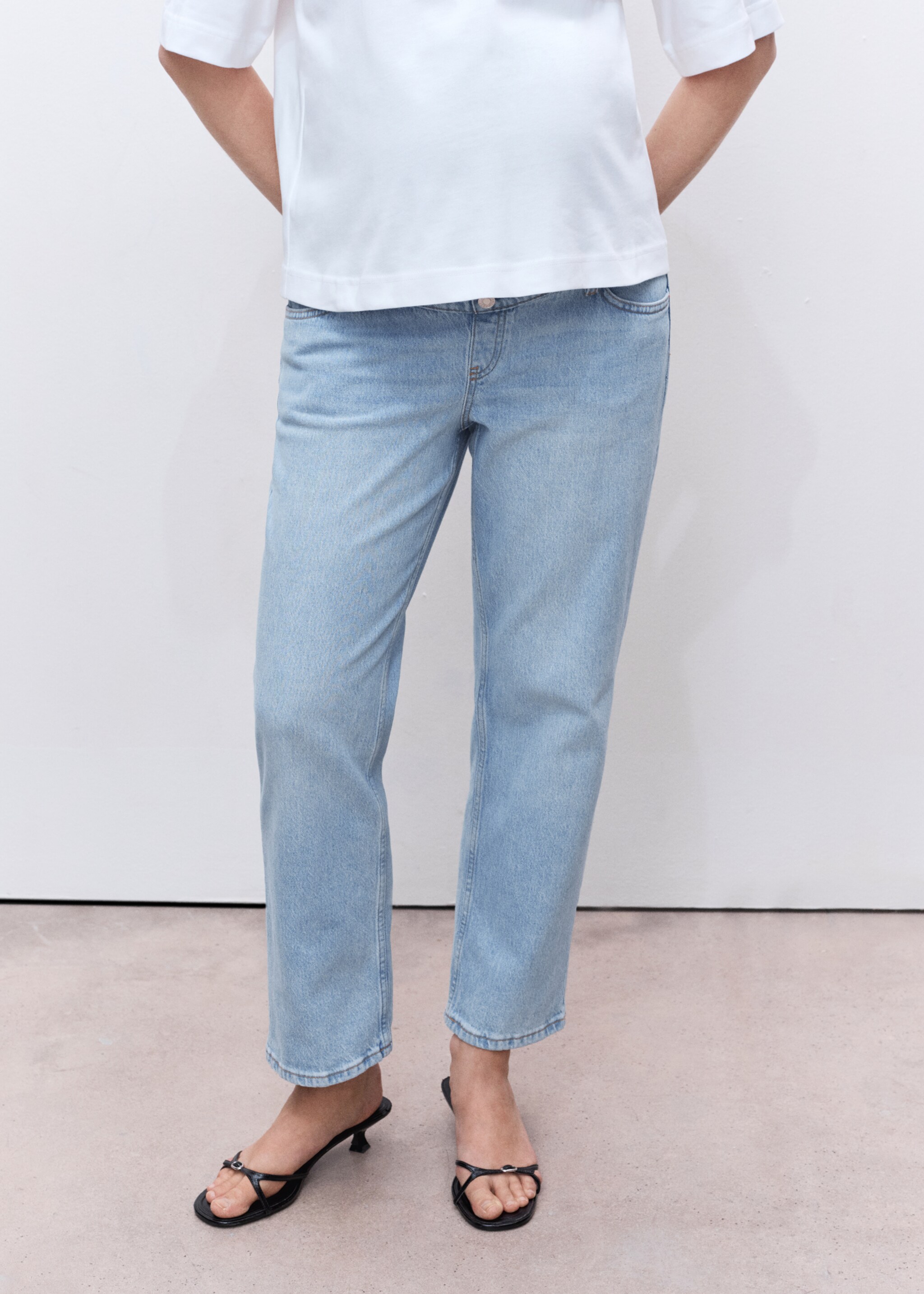 Maternity Straight Jeans - Medium plane