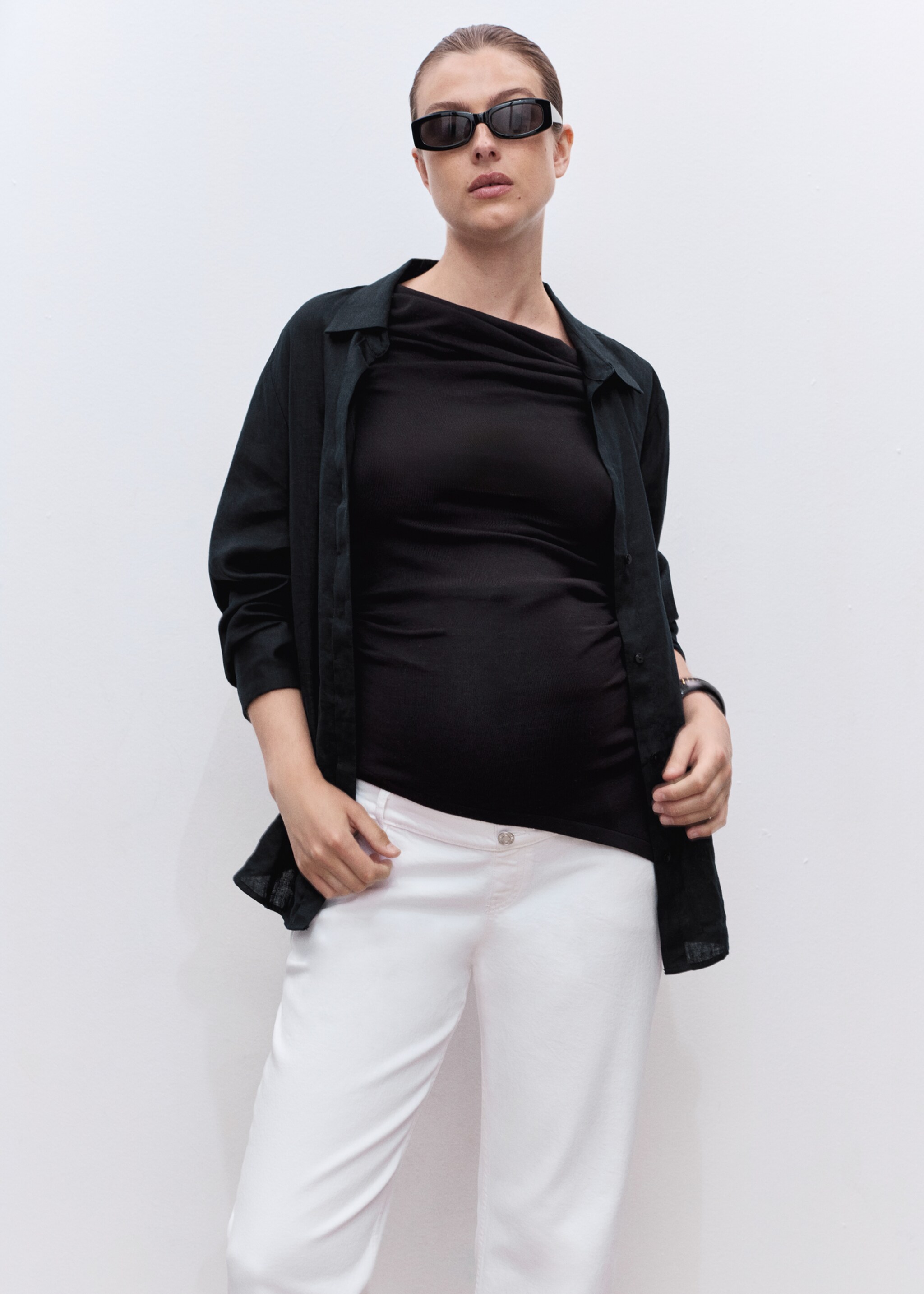 Maternity Straight Jeans - Details of the article 1