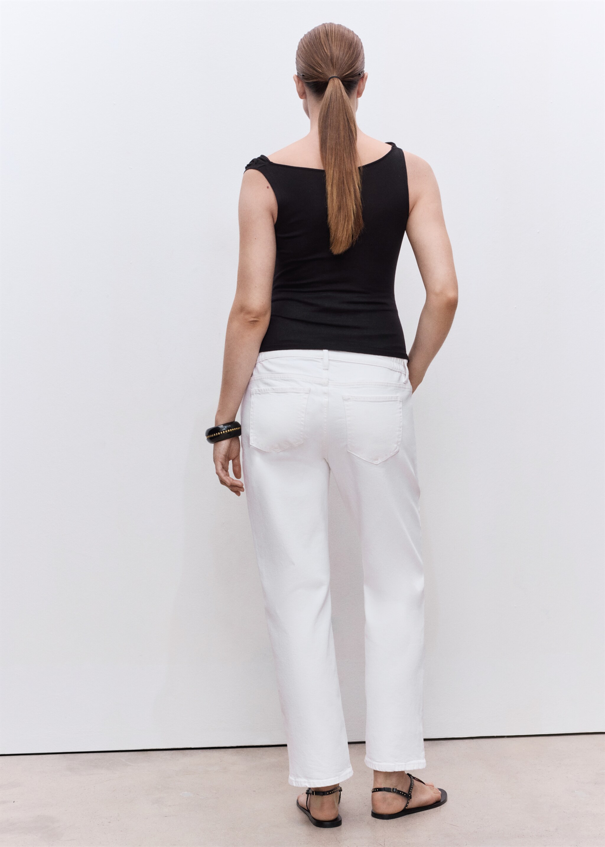 Maternity Straight Jeans - Reverse of the article