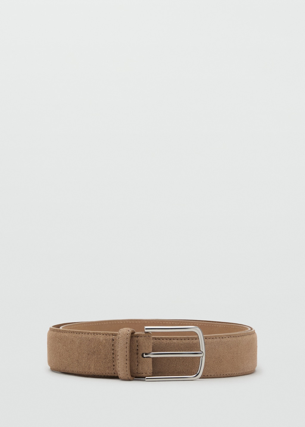 Suede leather belt