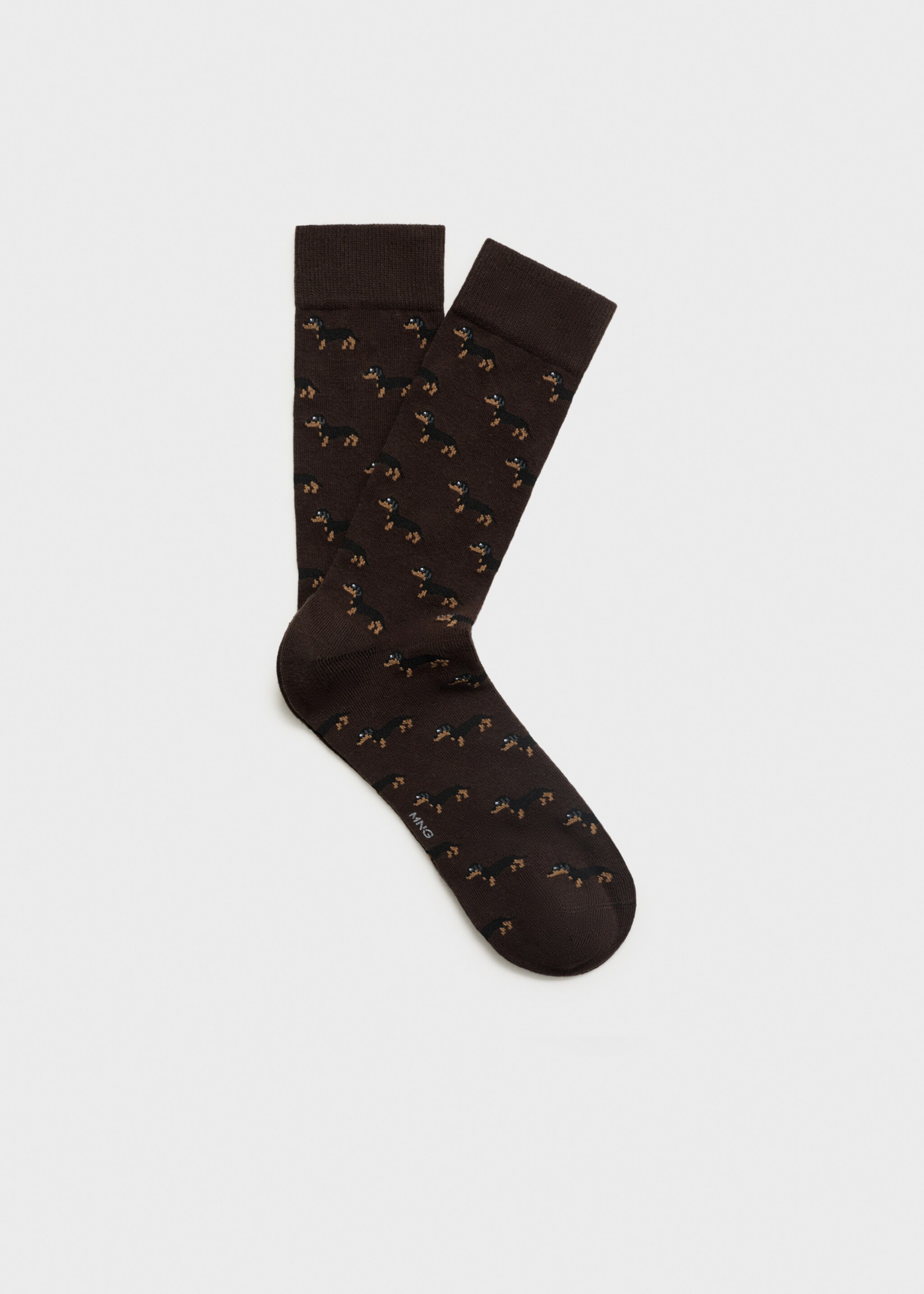 Dog-print cotton socks - Article without model