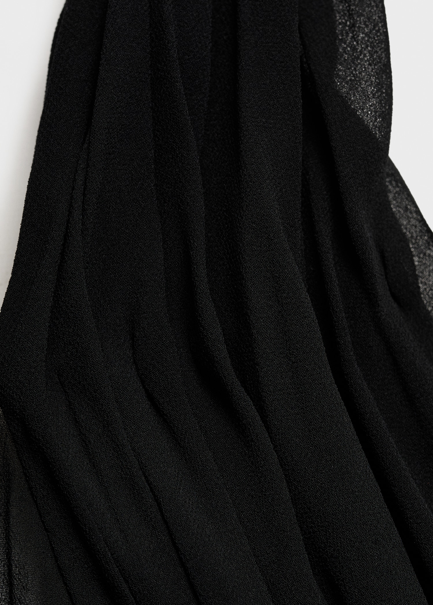 Vestido largo semitransparente cuello cruzado - Detalle del artículo 8