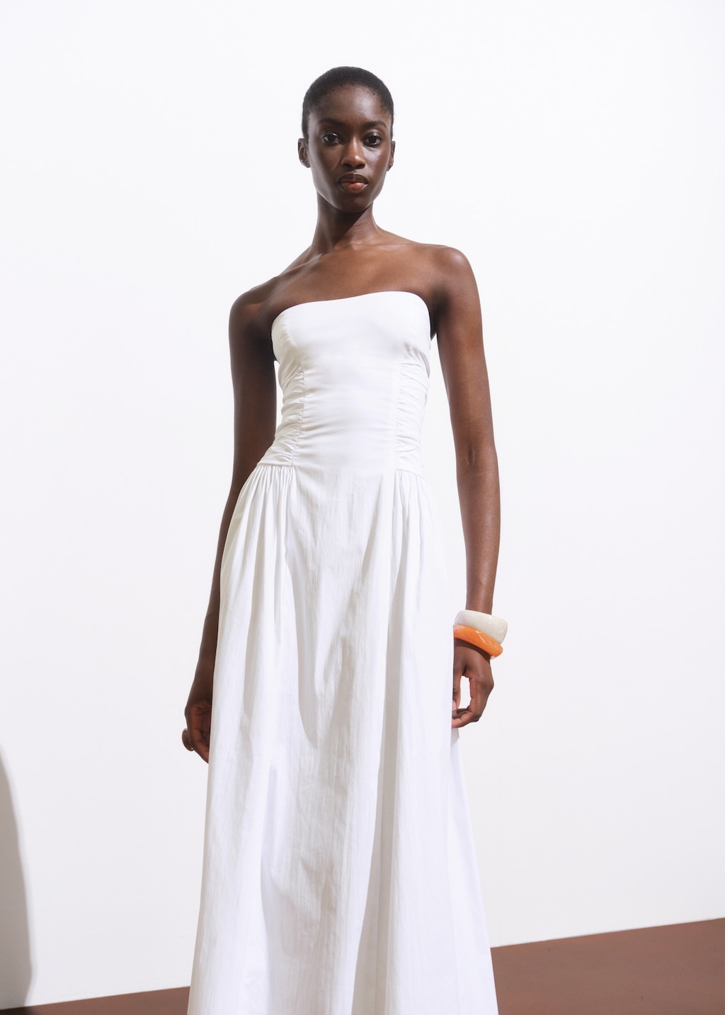Mango Strapless midi-dress