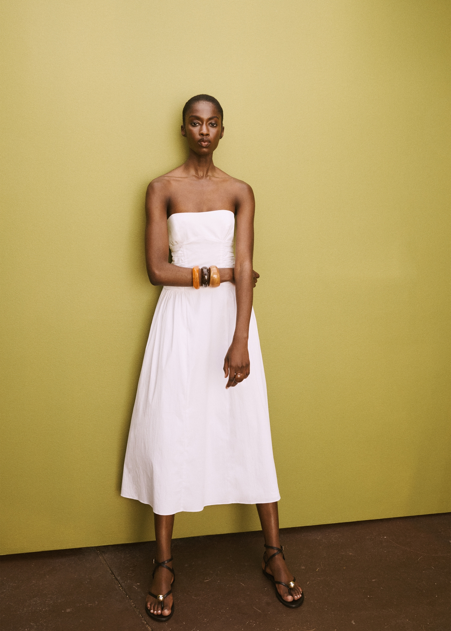 Strapless midi-dress - Details of the article 7