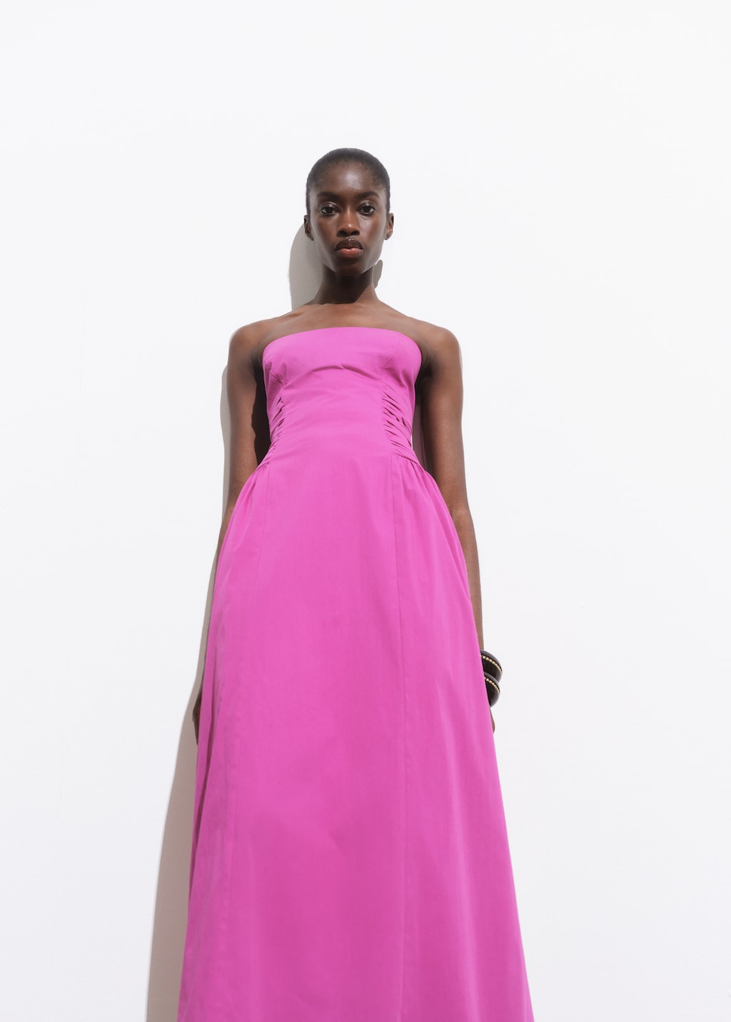 Mango Strapless midi-dress