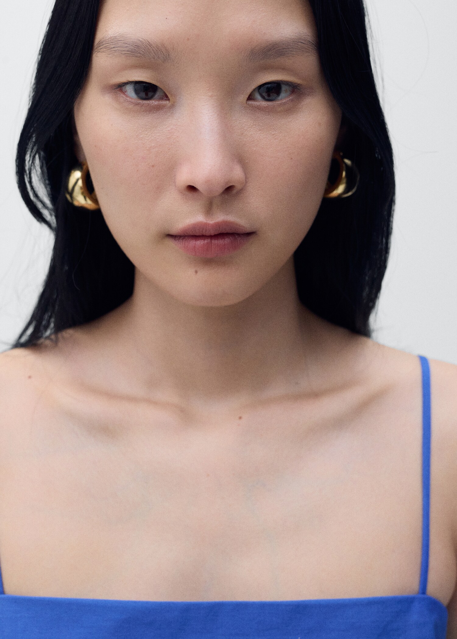 Flared cotton dress - Details of the article 1