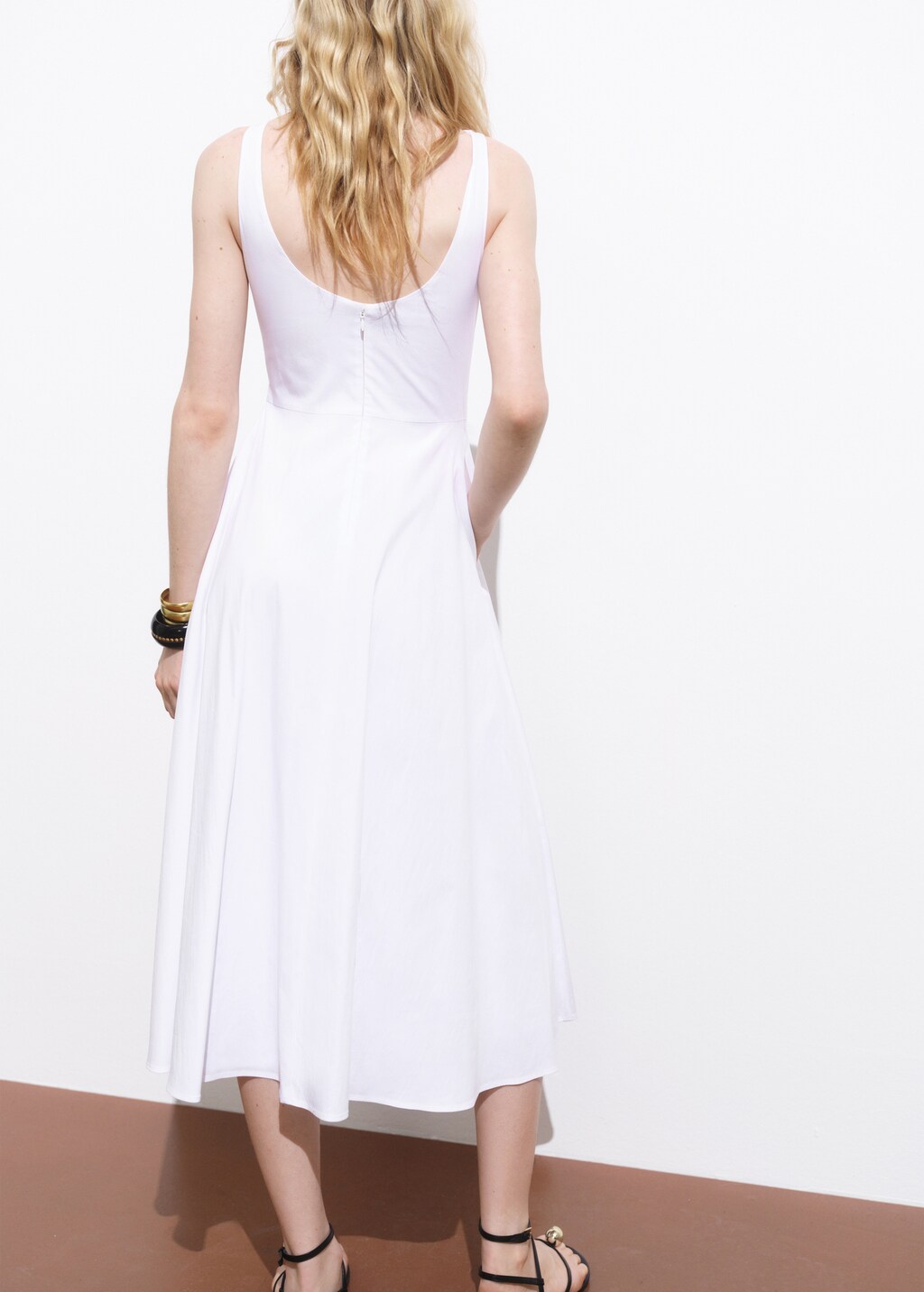 Flared midi-dress - Women | MANGO USA