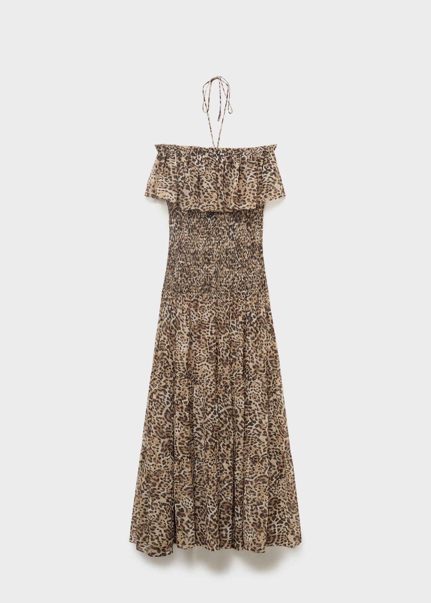 Leopard-print maxi-dress - Article without model