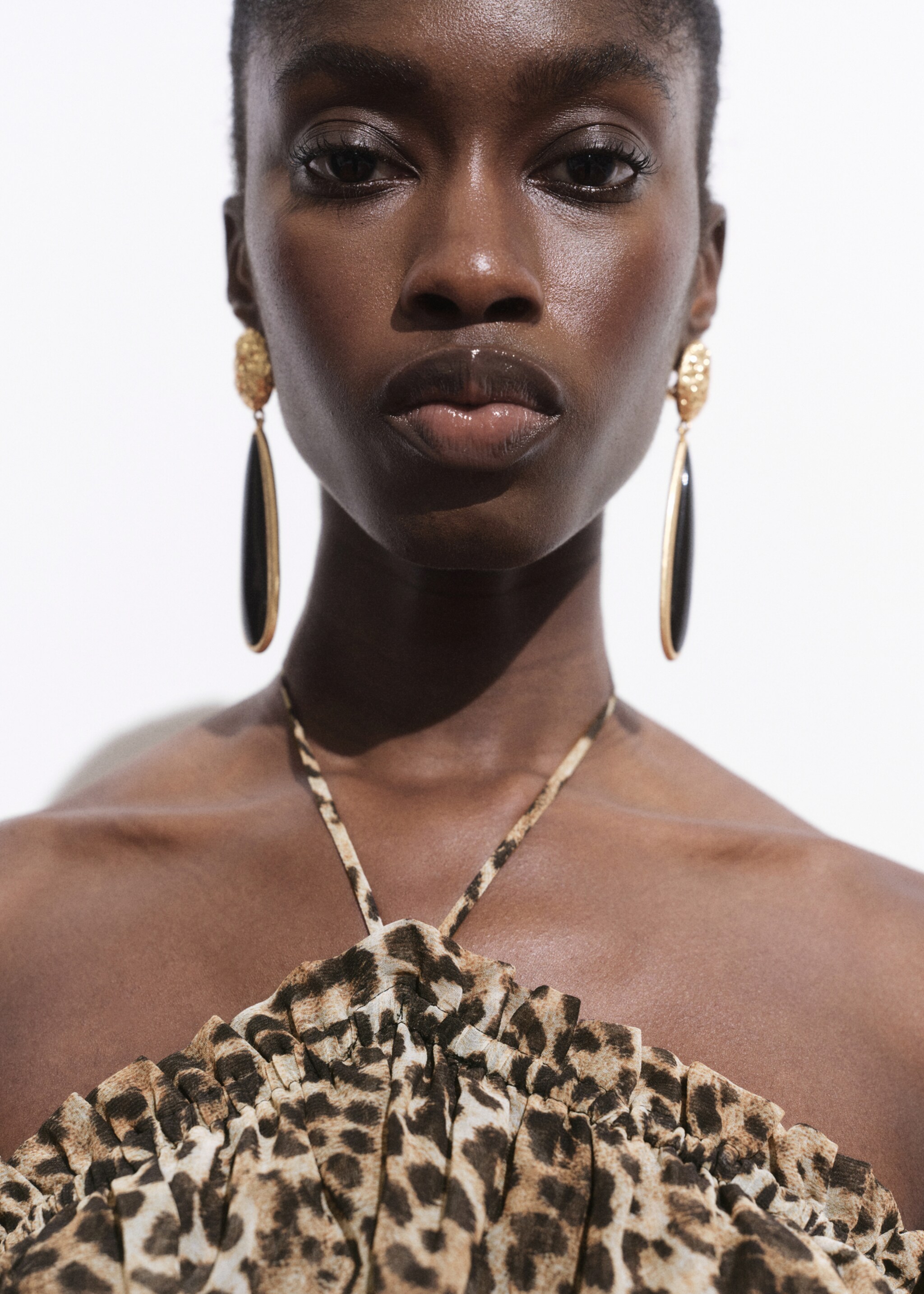 Leopard-print maxi-dress - Details of the article 1
