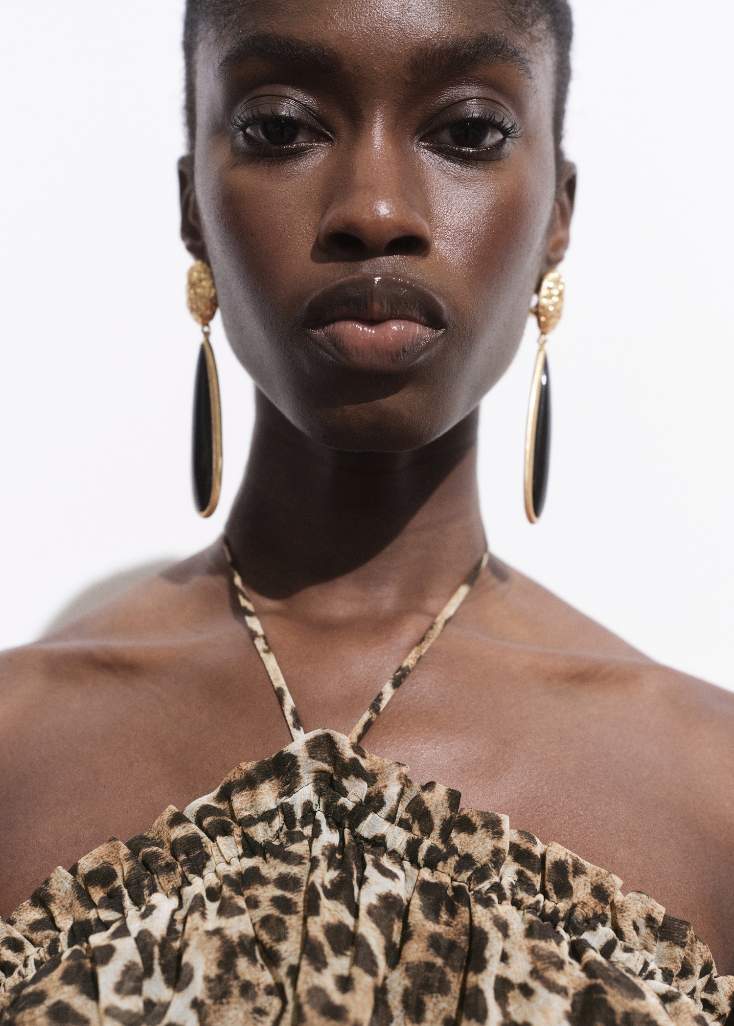Leopard-print maxi-dress - Details of the article 1